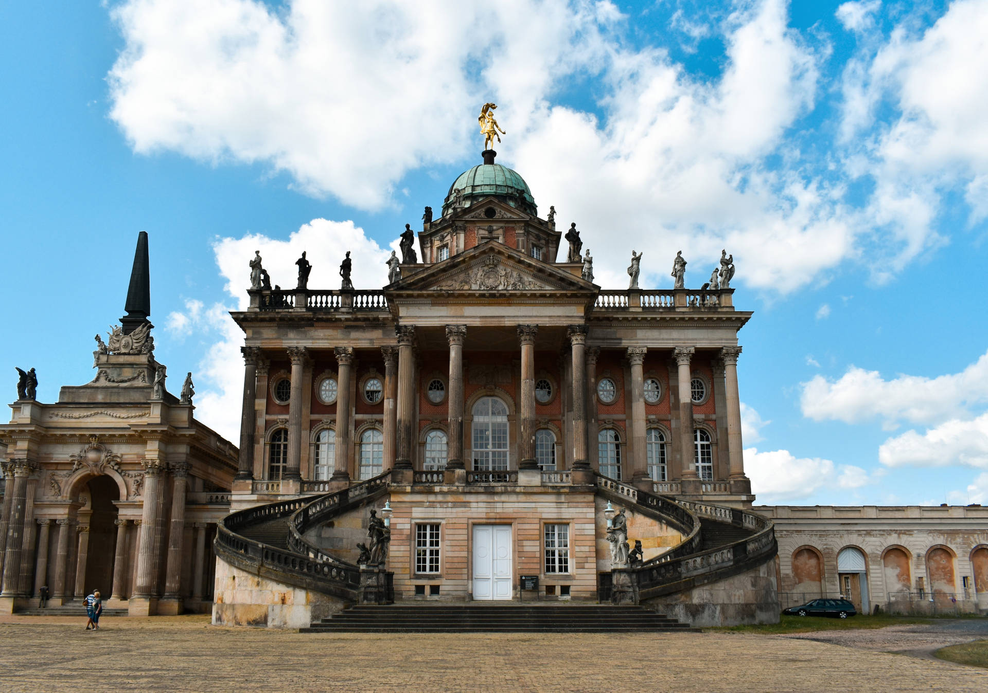 Building In New Palace Potsdam Background