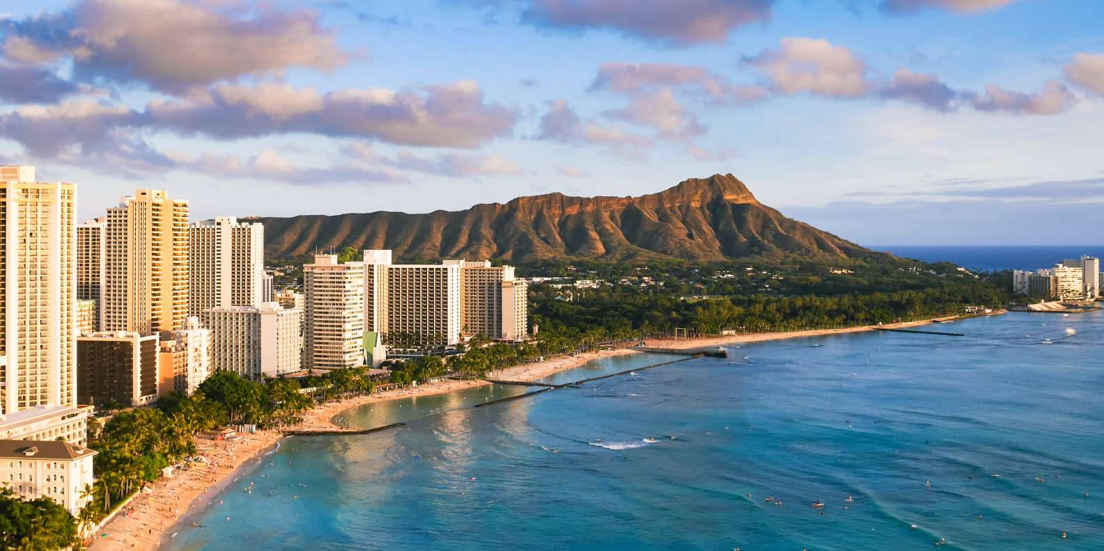 Buildings Around Beach In Oahu