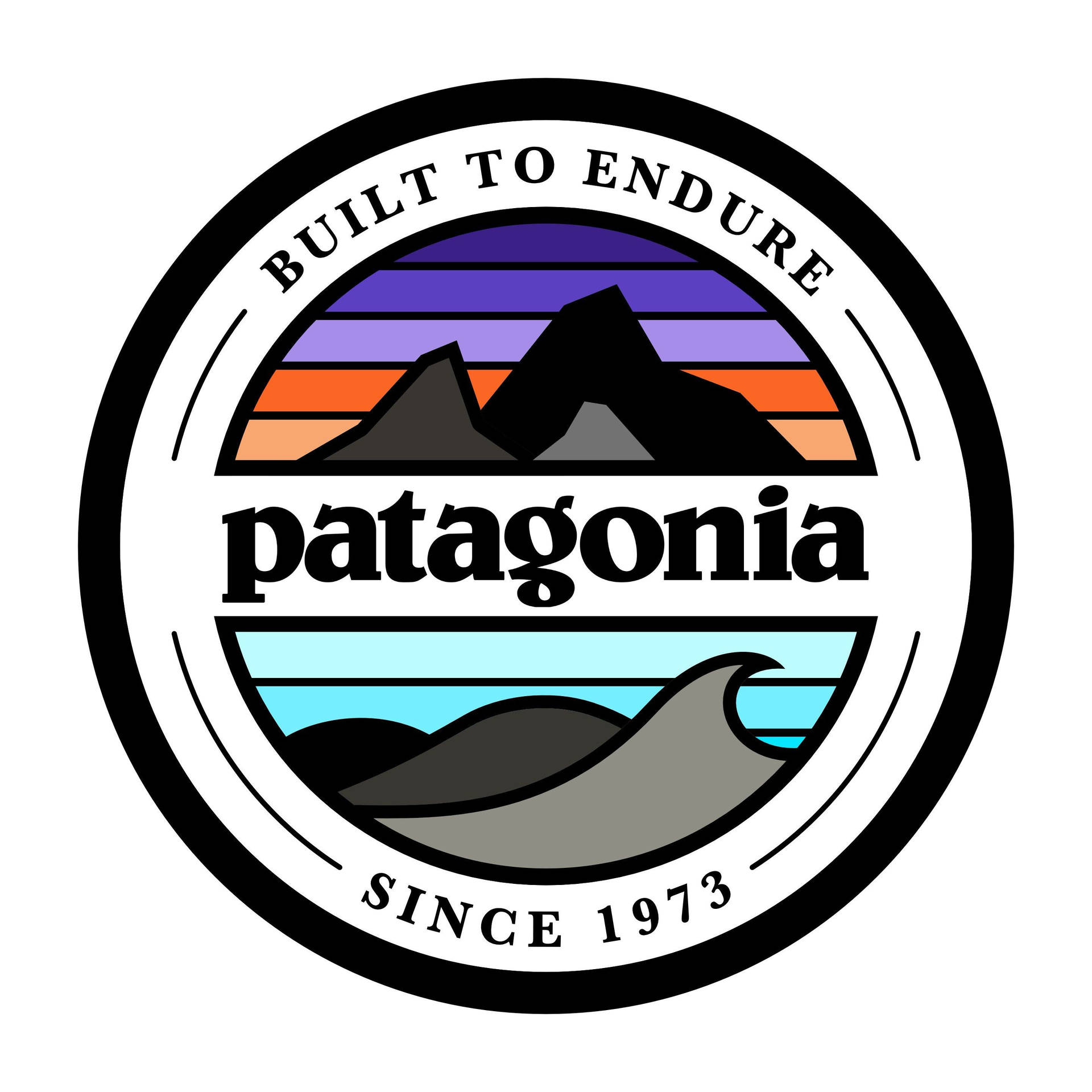 Built To Endure Patagonia Logo Background