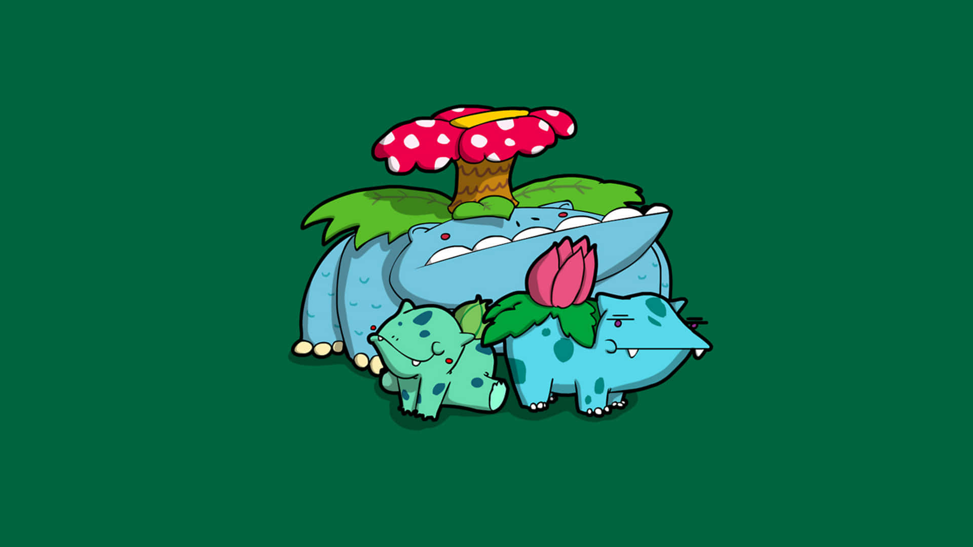 Bulbasaur, Ivysaur, And Venusaur