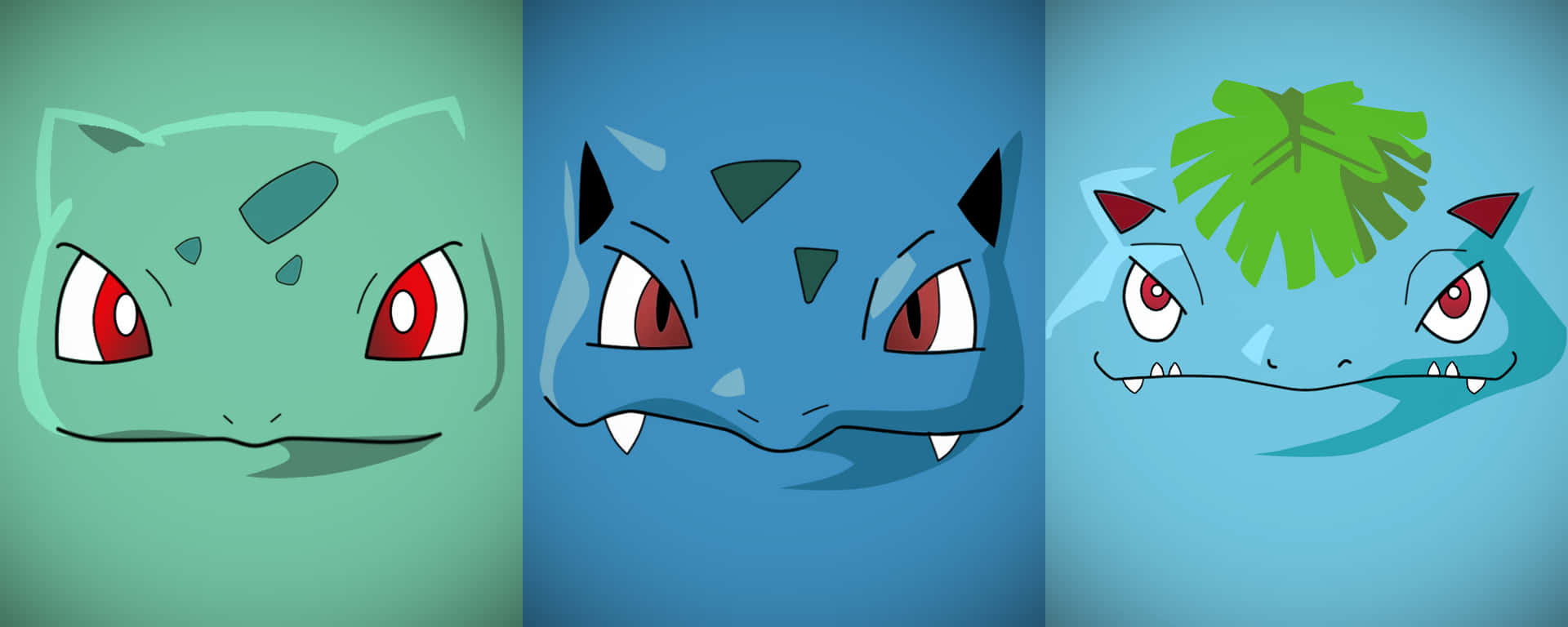Bulbasaur, Ivysaur, And Venusaur Background