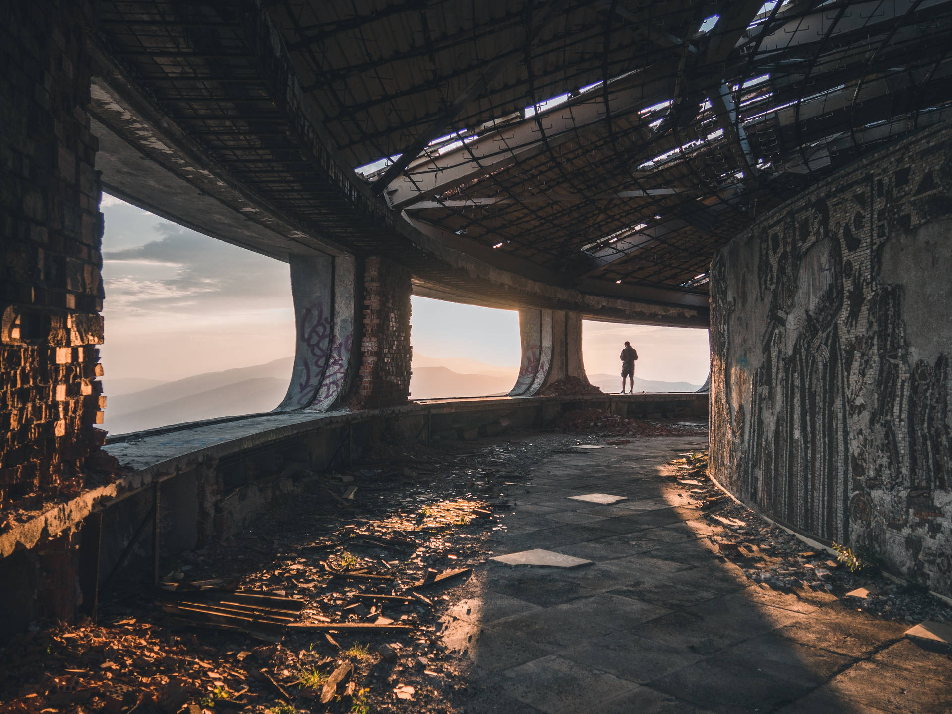 Bulgaria Abandoned Building Background