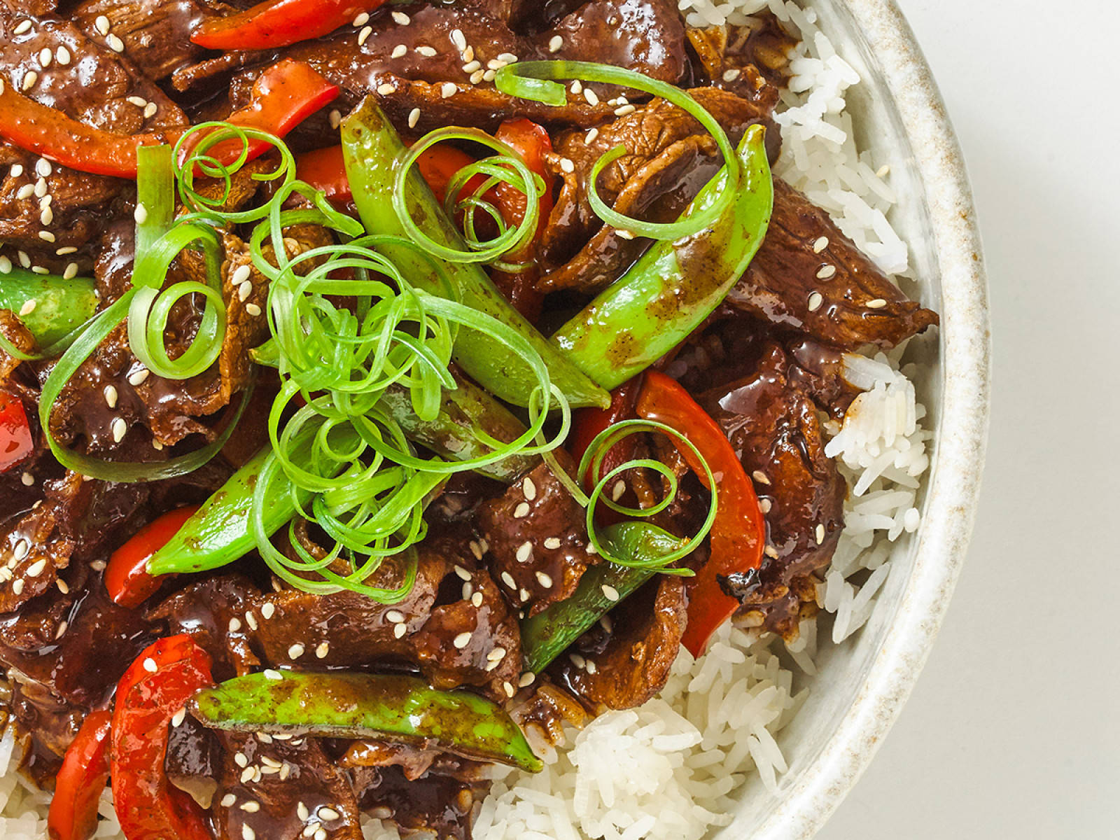 Bulgogi Beef Rice Background