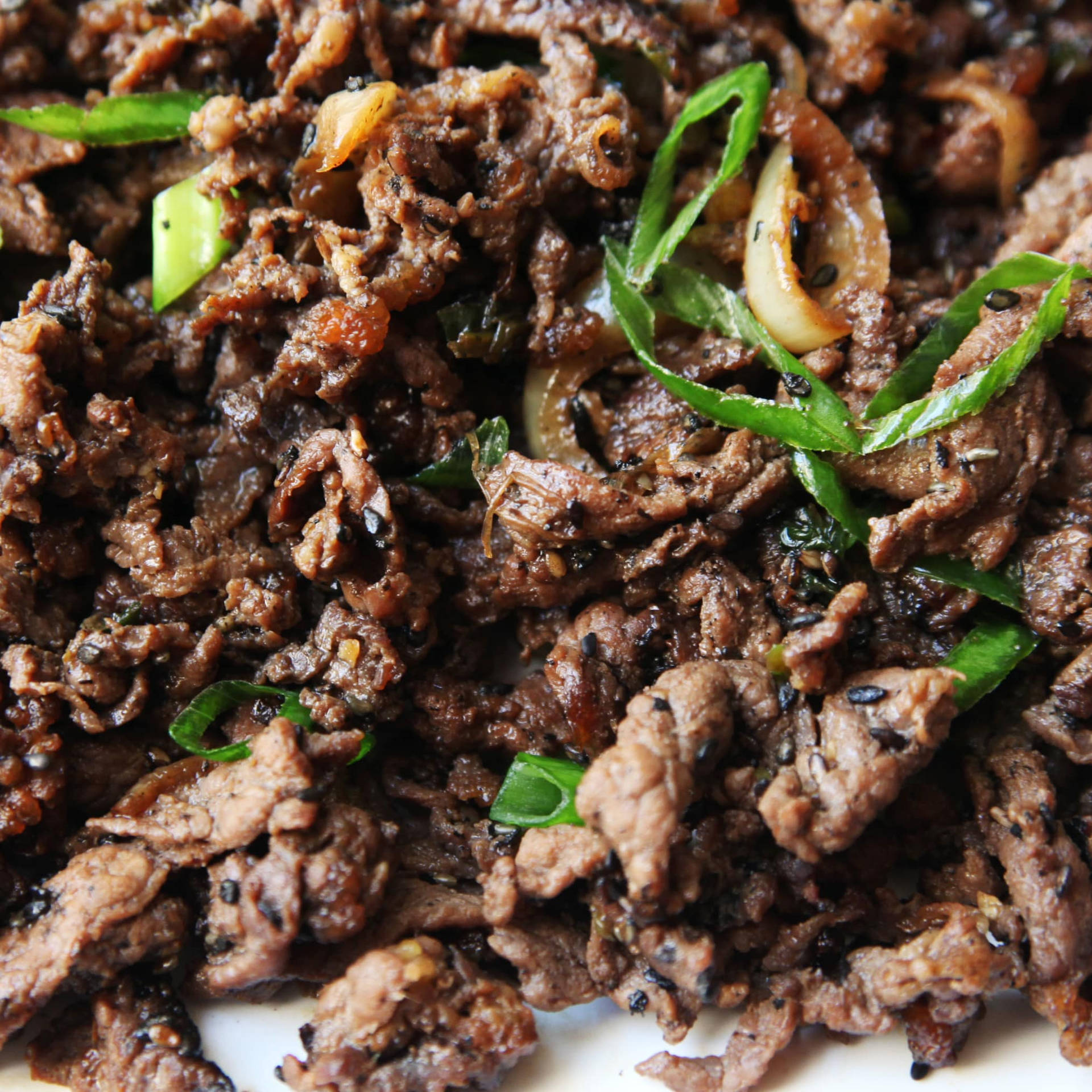 Bulgogi Black Dish Background