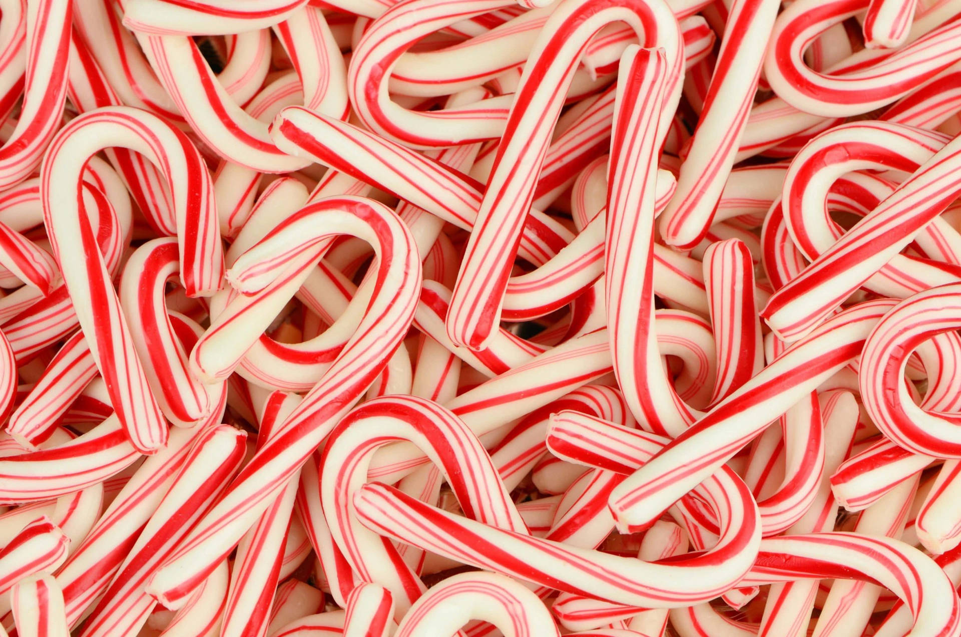 Bulk Of Candy Canes Background