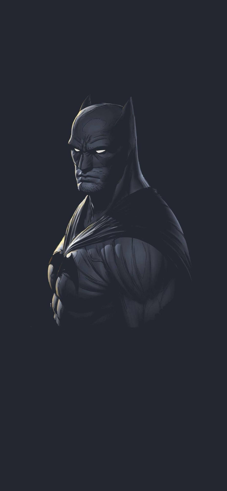 Bulky And Strong Batman Dark Iphone Background