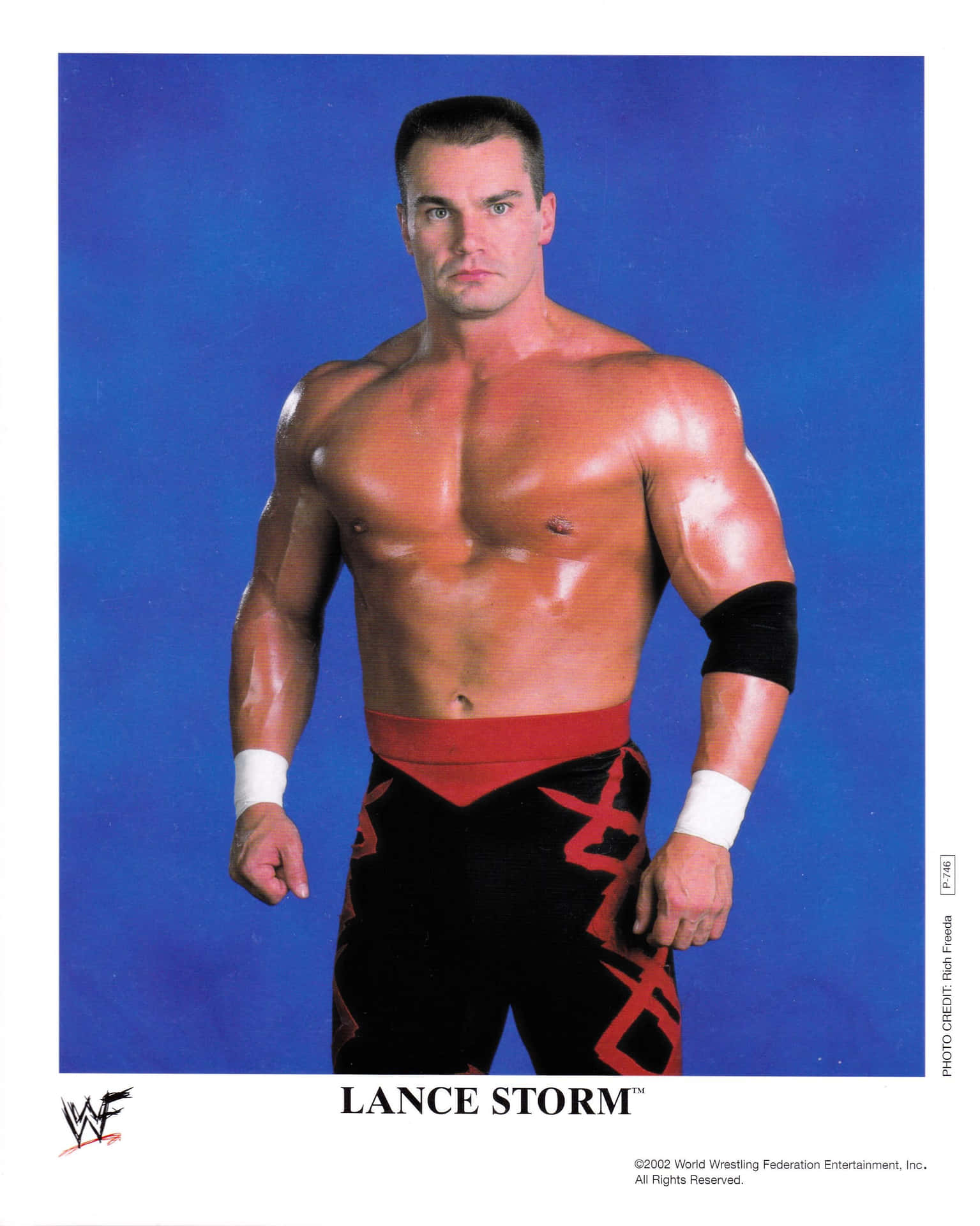 Bulky Canadian Wrestler Lance Storm Promotional Portrait Background