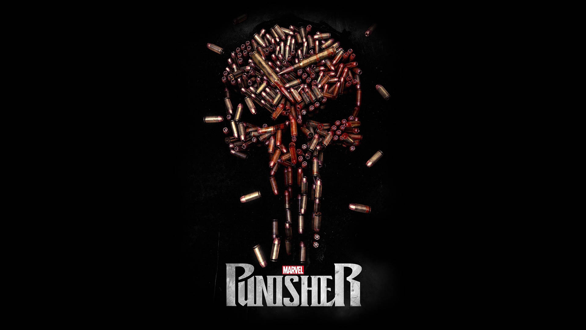 Bullet Skull Netflix Marvel Punisher Poster Background