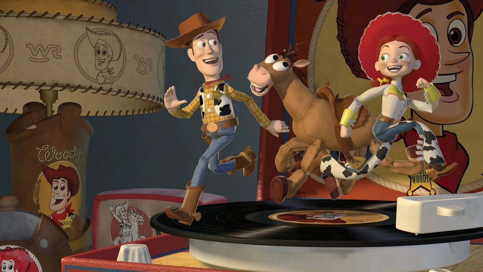 Bullseye Toy Story On Disc Player Background