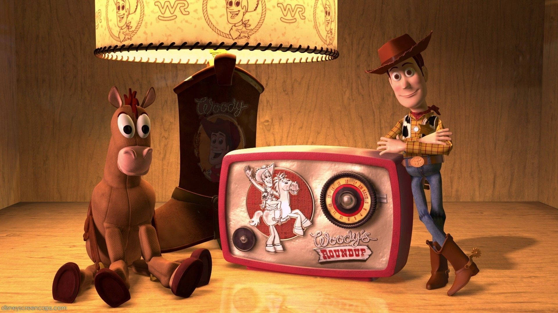 Bullseye Toy Story On Side Table Background