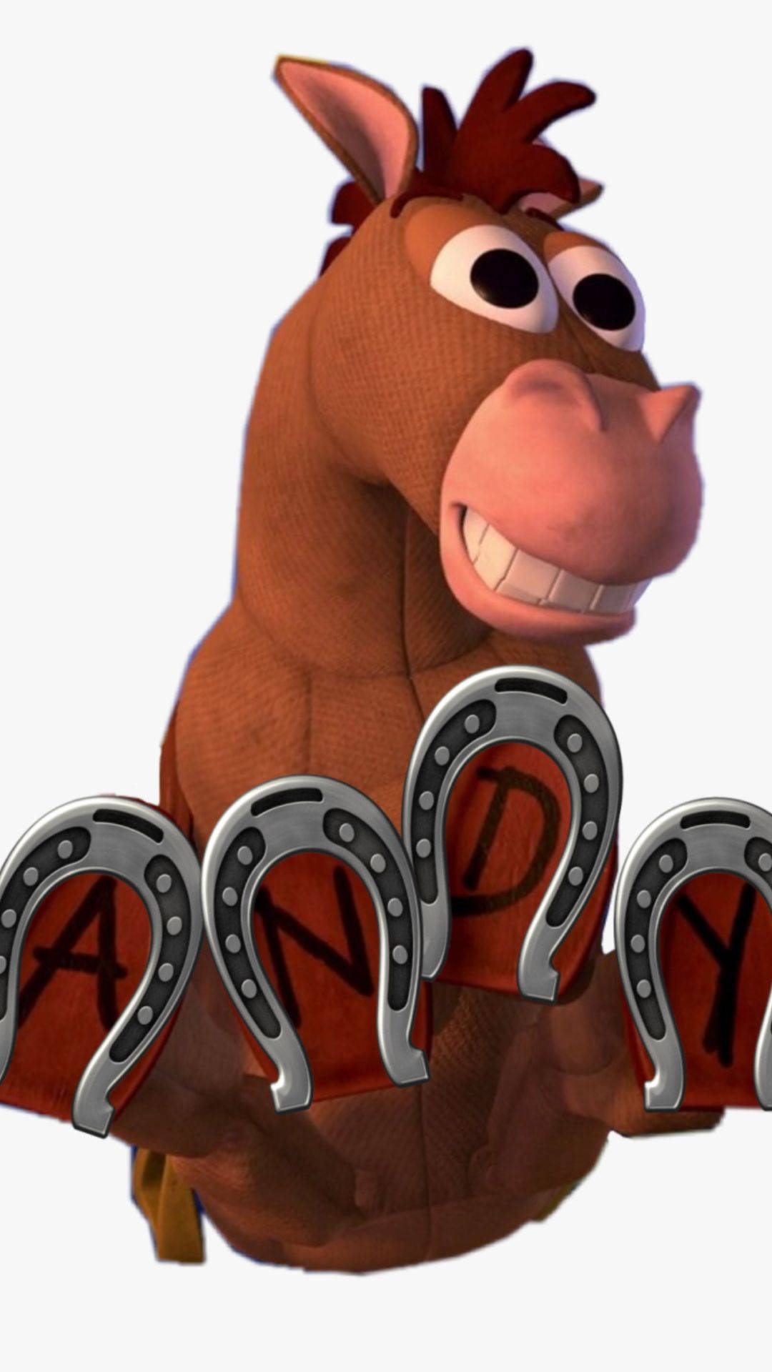 Bullseye Toy Story Showing Horse Shoes Background
