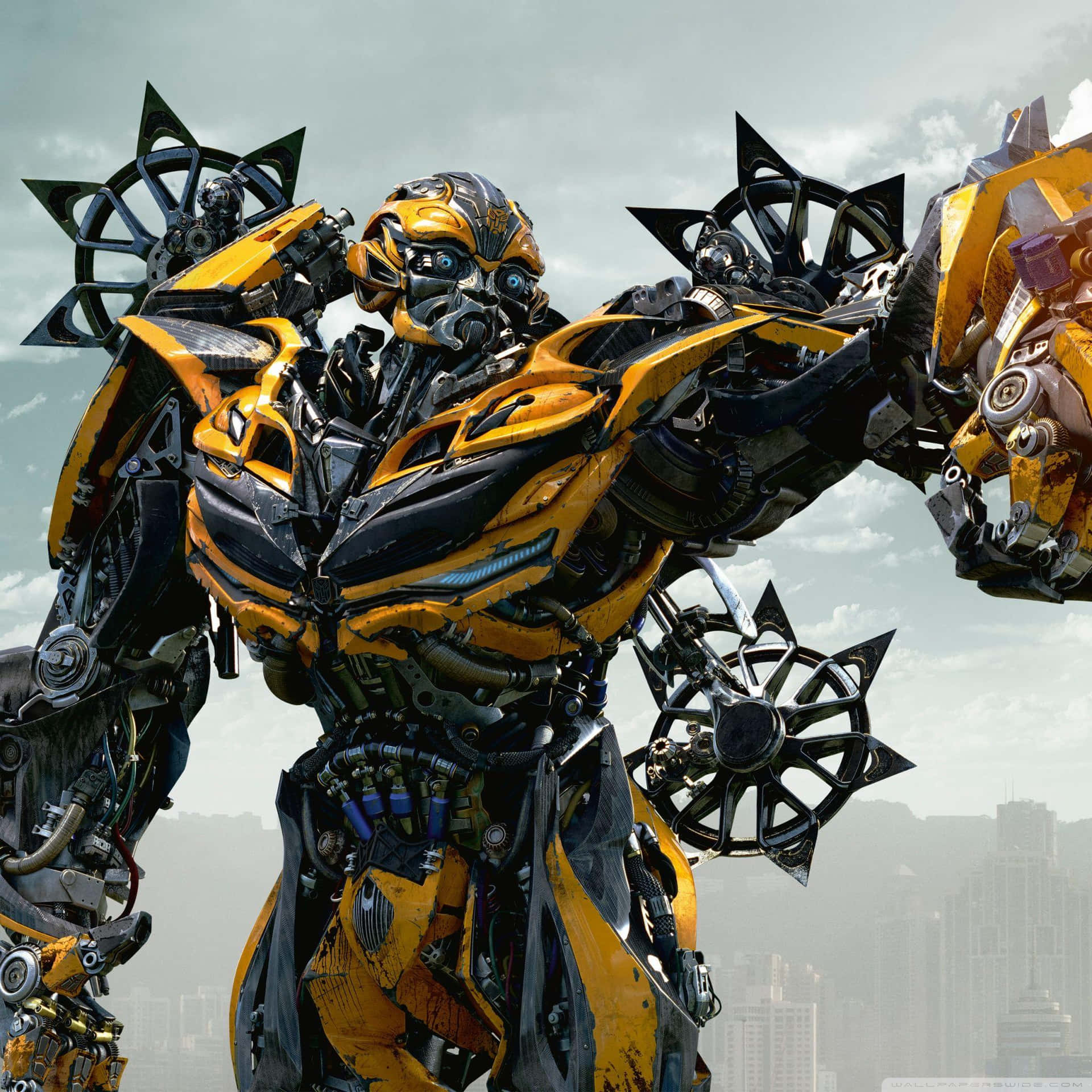 Bumblebee, The Valiant And Courageous Autobot, Is Ready For Mission Background