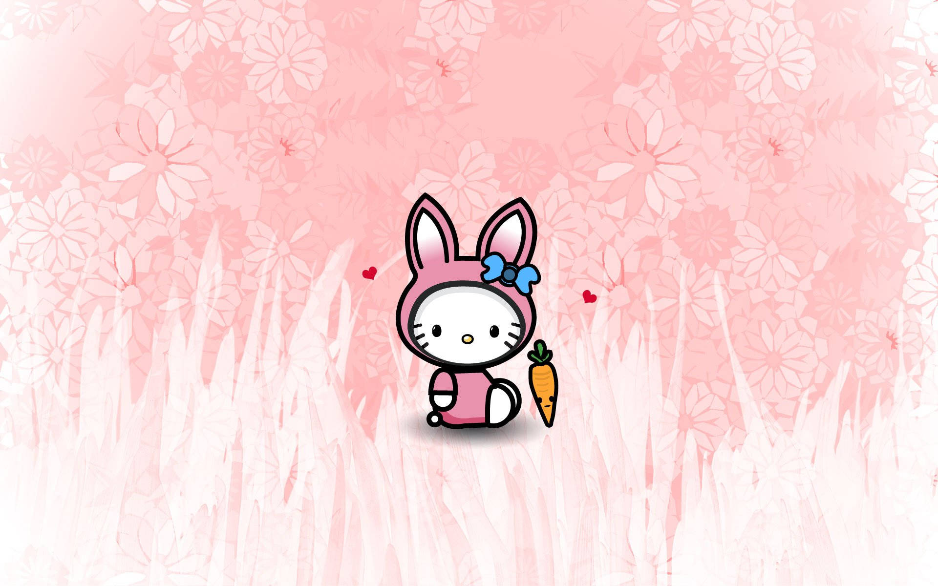 Bunny Suit Hello Kitty Desktop Background