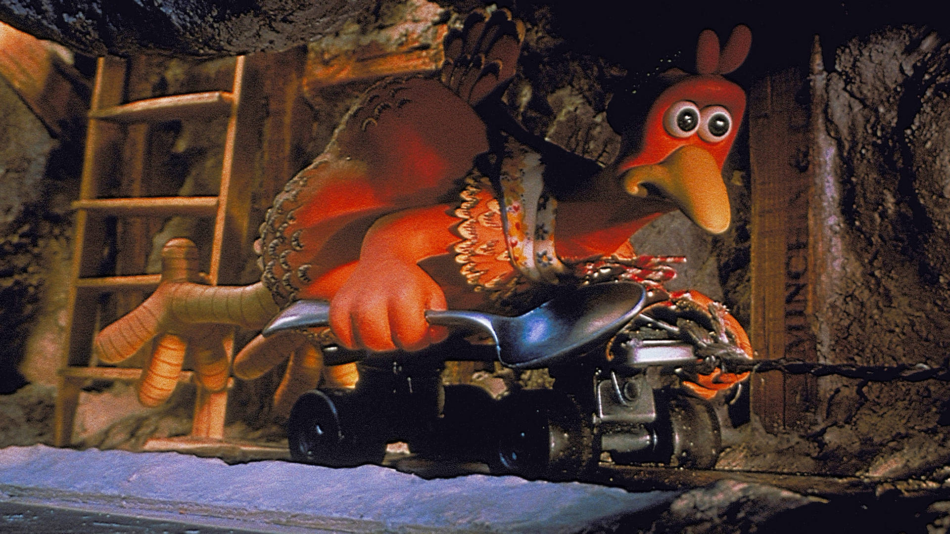 Bunty's Scene In The Chicken Run Film