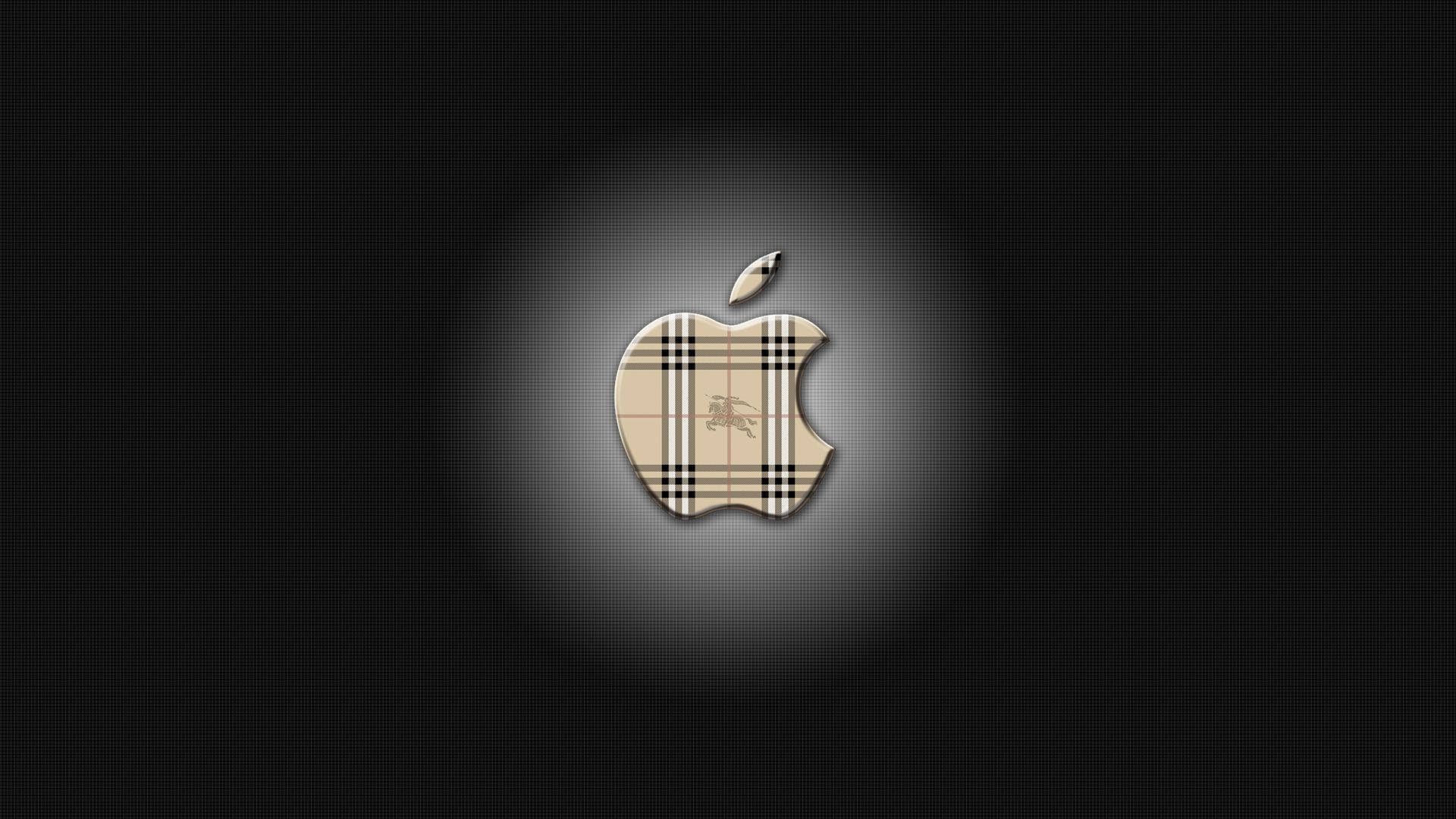 Burberry Apple Brand Logo Background