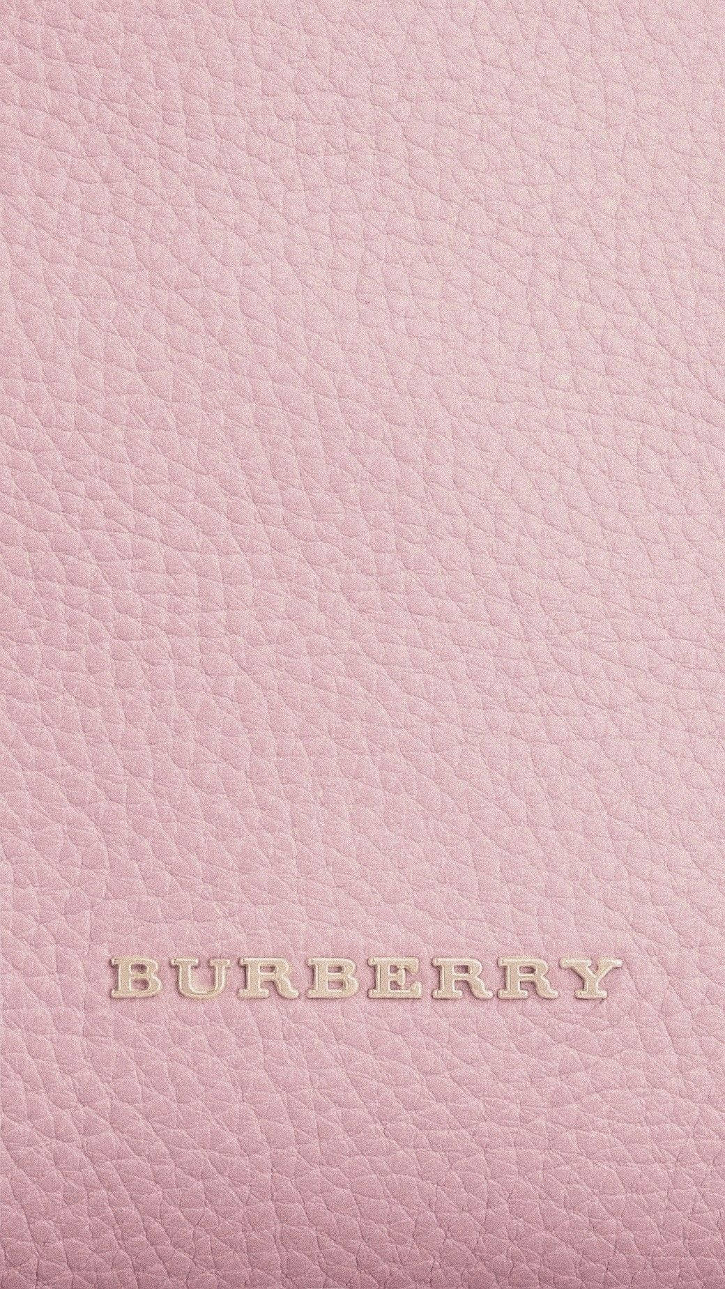 Burberry Pink Leather Background
