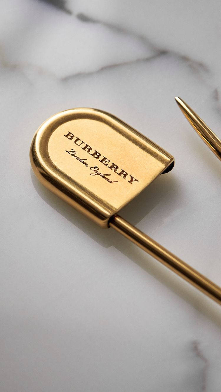 Burberry Safety Pin Background