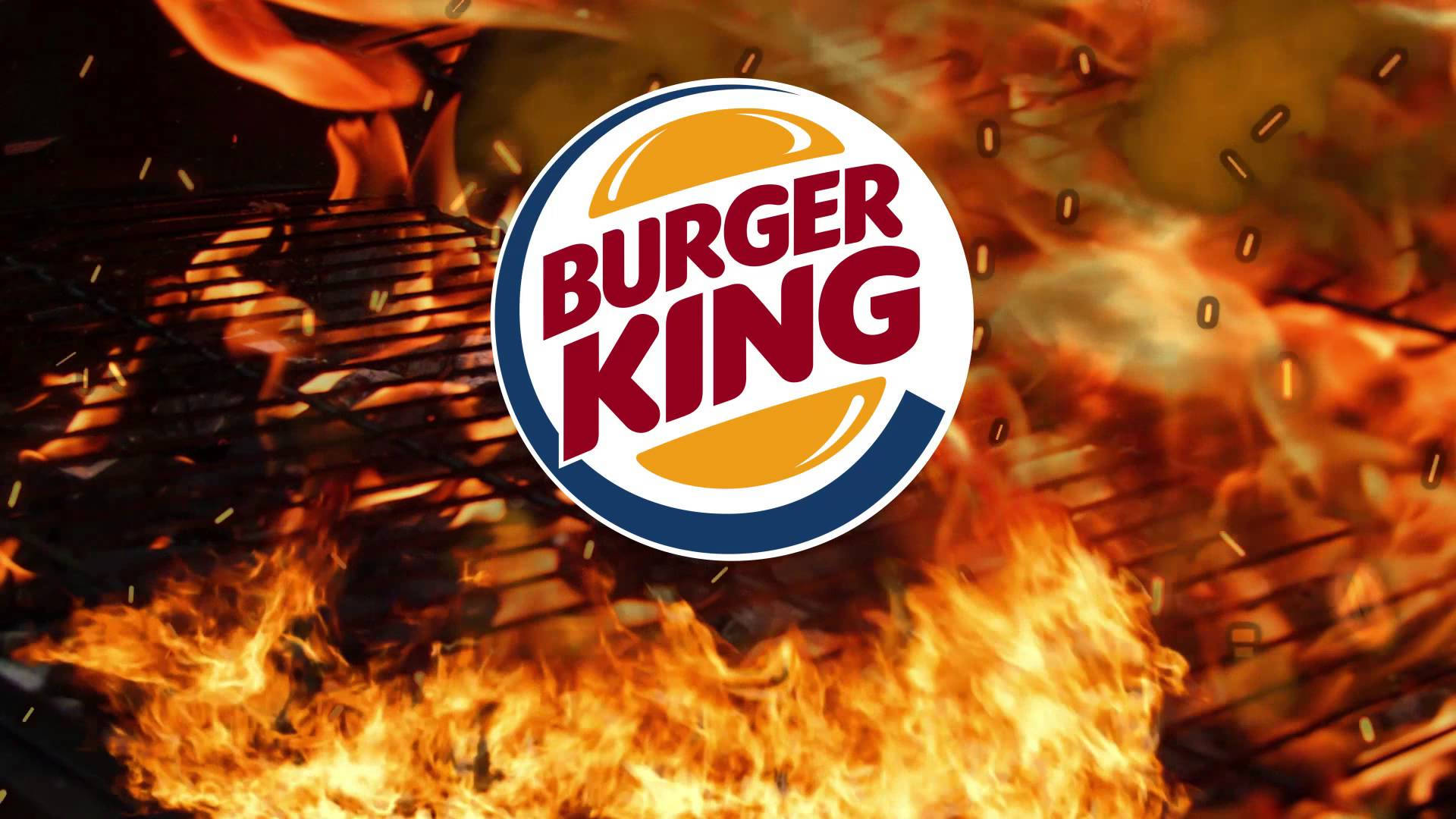 Burger King Fiery Logo Background