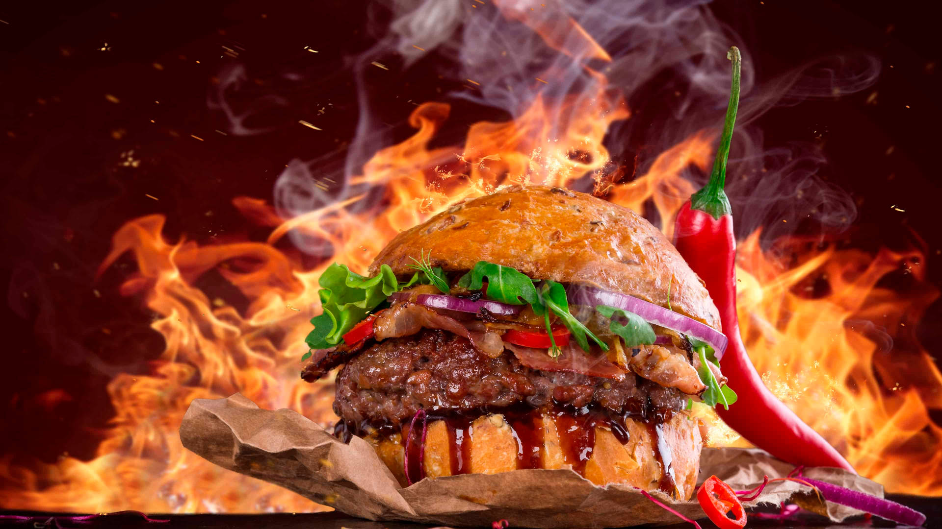 Burger King Flamed Burger