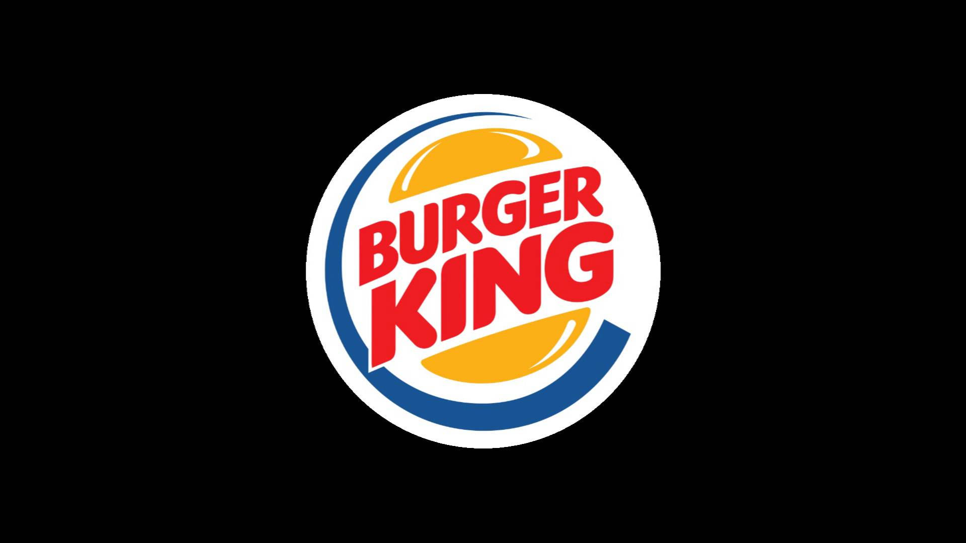 Burger King Logo On Black Background
