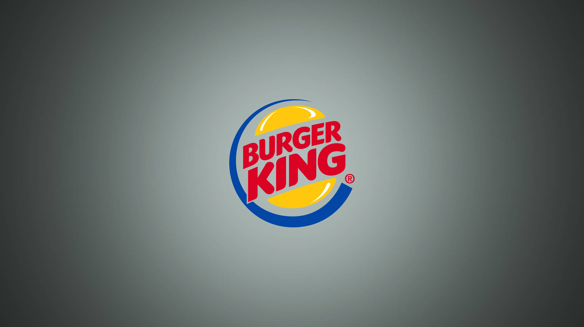 Burger King Logo On Gray Background