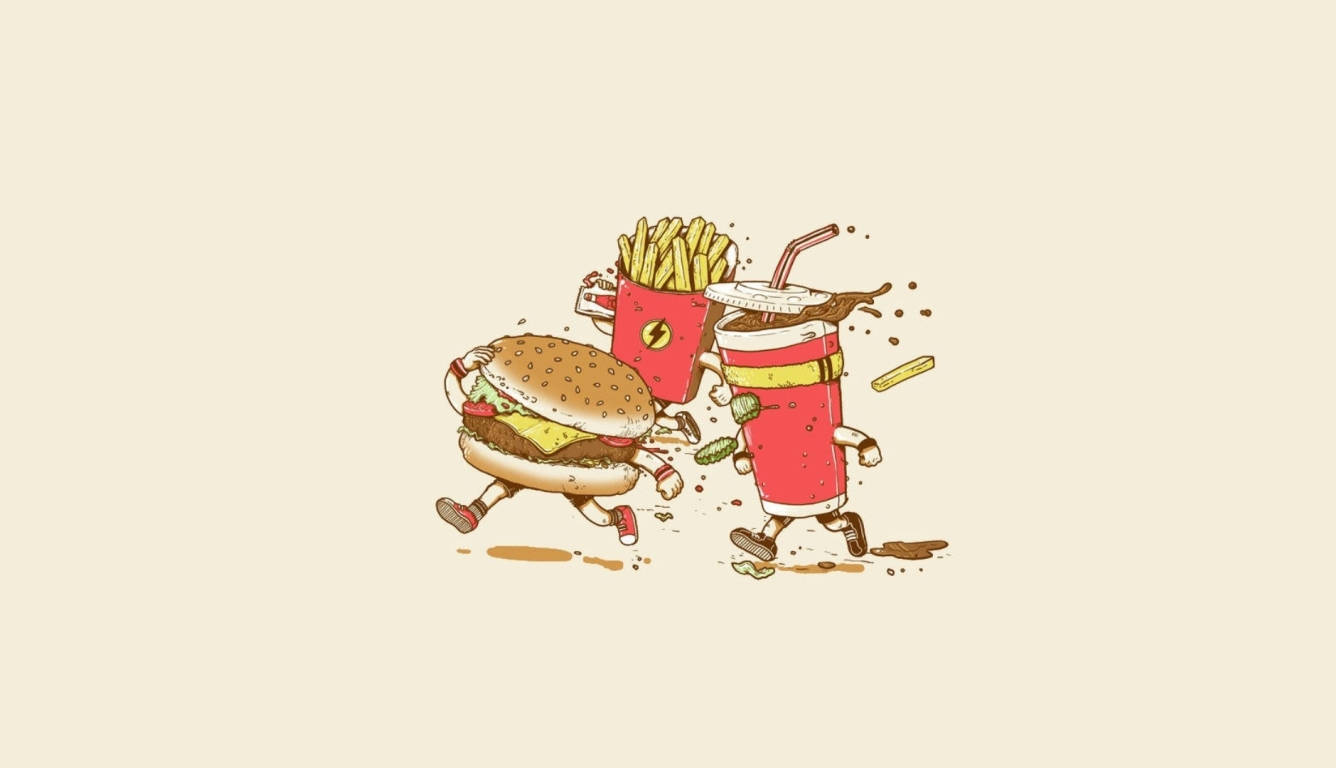 Burger King Whopper Meal Art Background