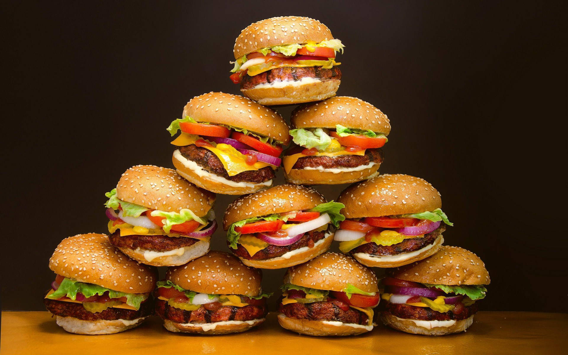 Burger King Whopper Stack Background