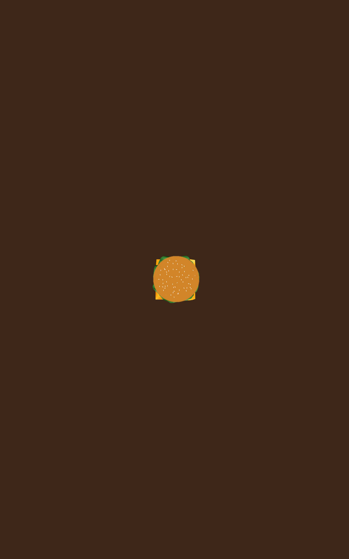 Burger Minimalist Ipad Background