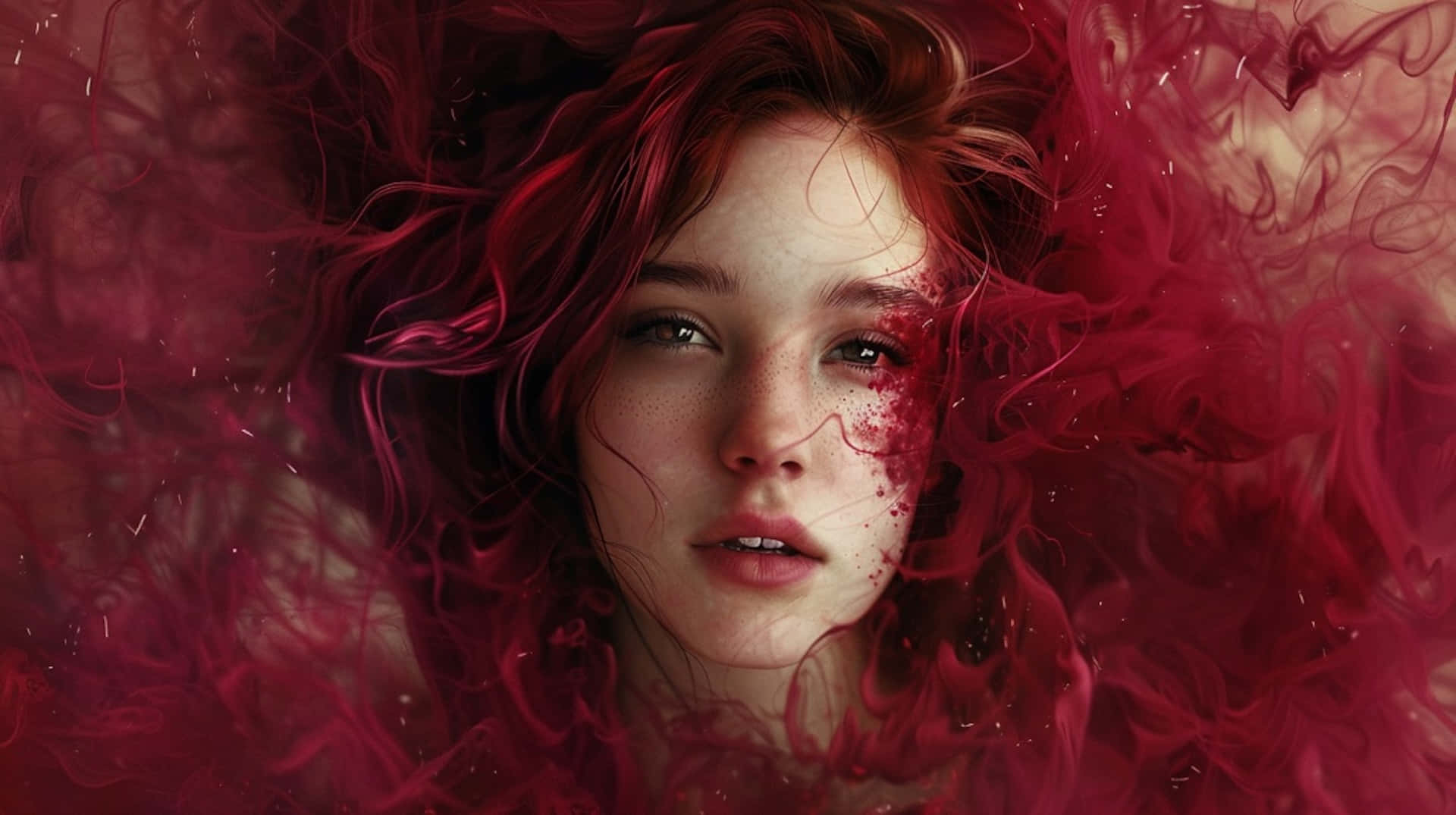 Burgundy Dreams Portrait Background