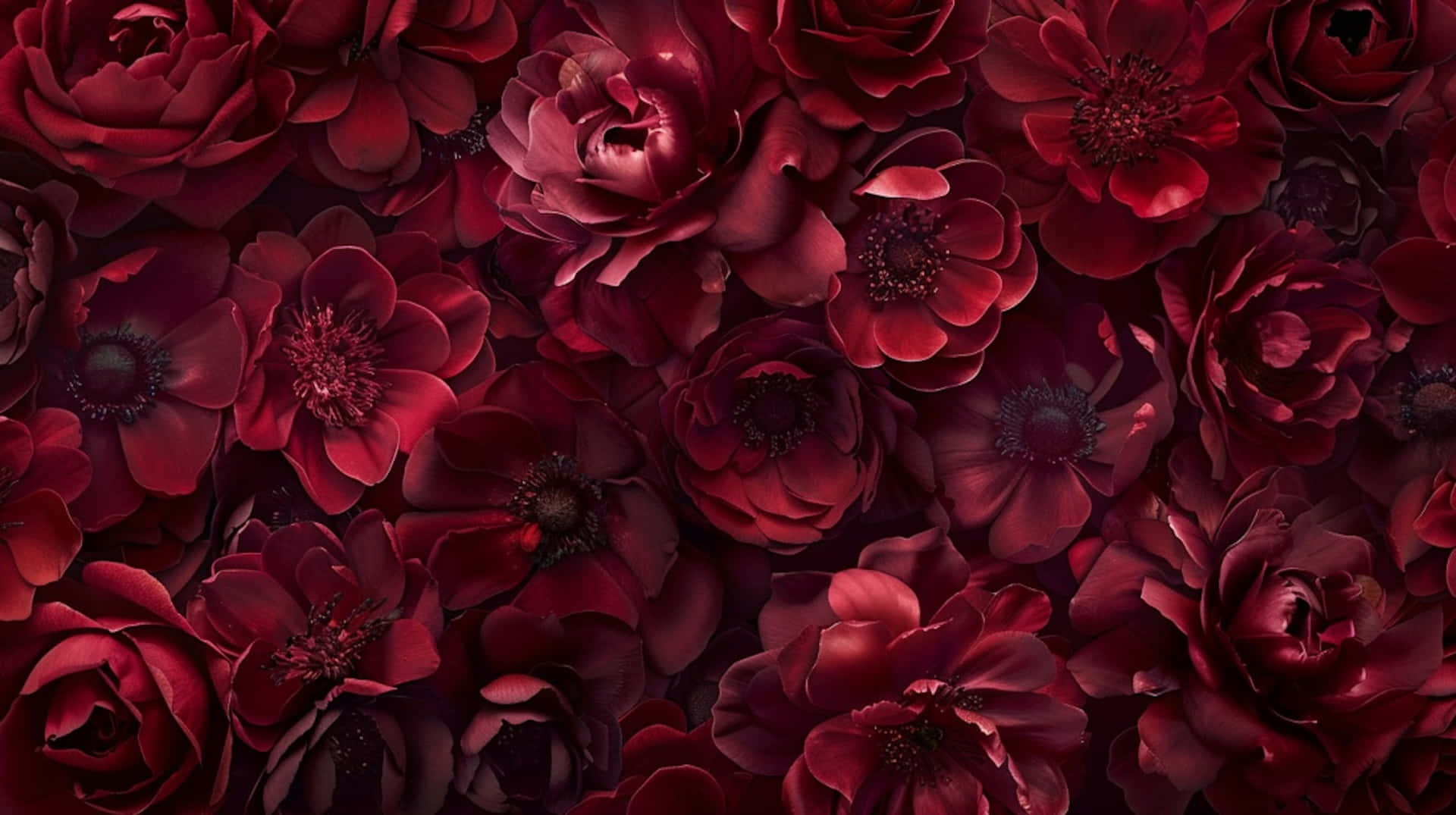 Burgundy Floral Backdrop Background