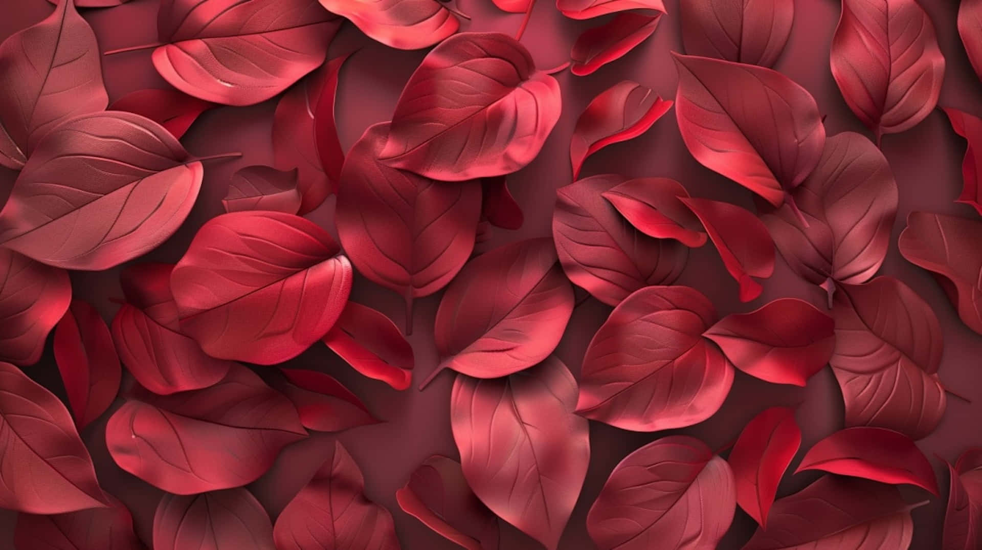 Burgundy Leaves Background Background