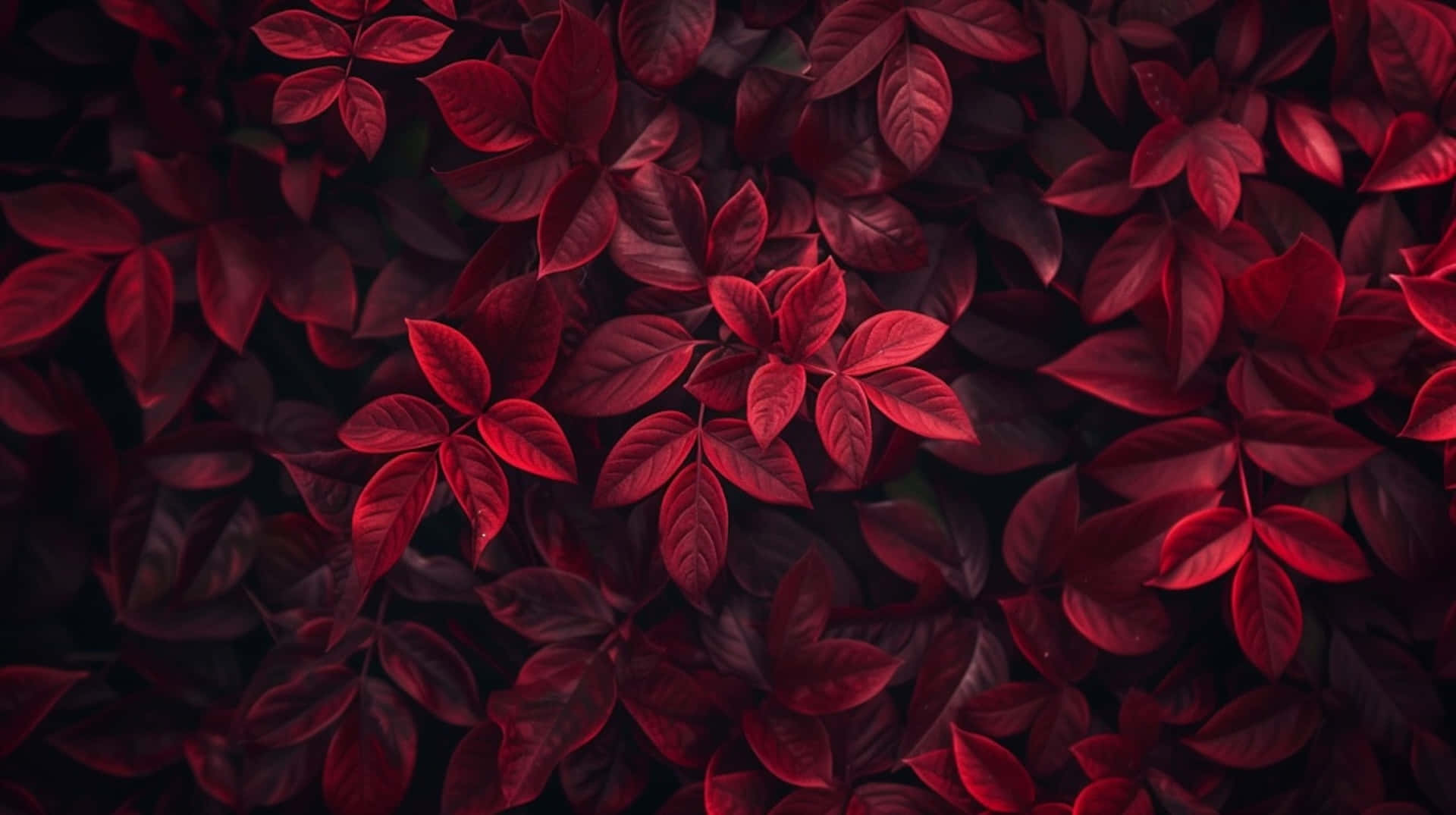 Burgundy Leaves Texture Background