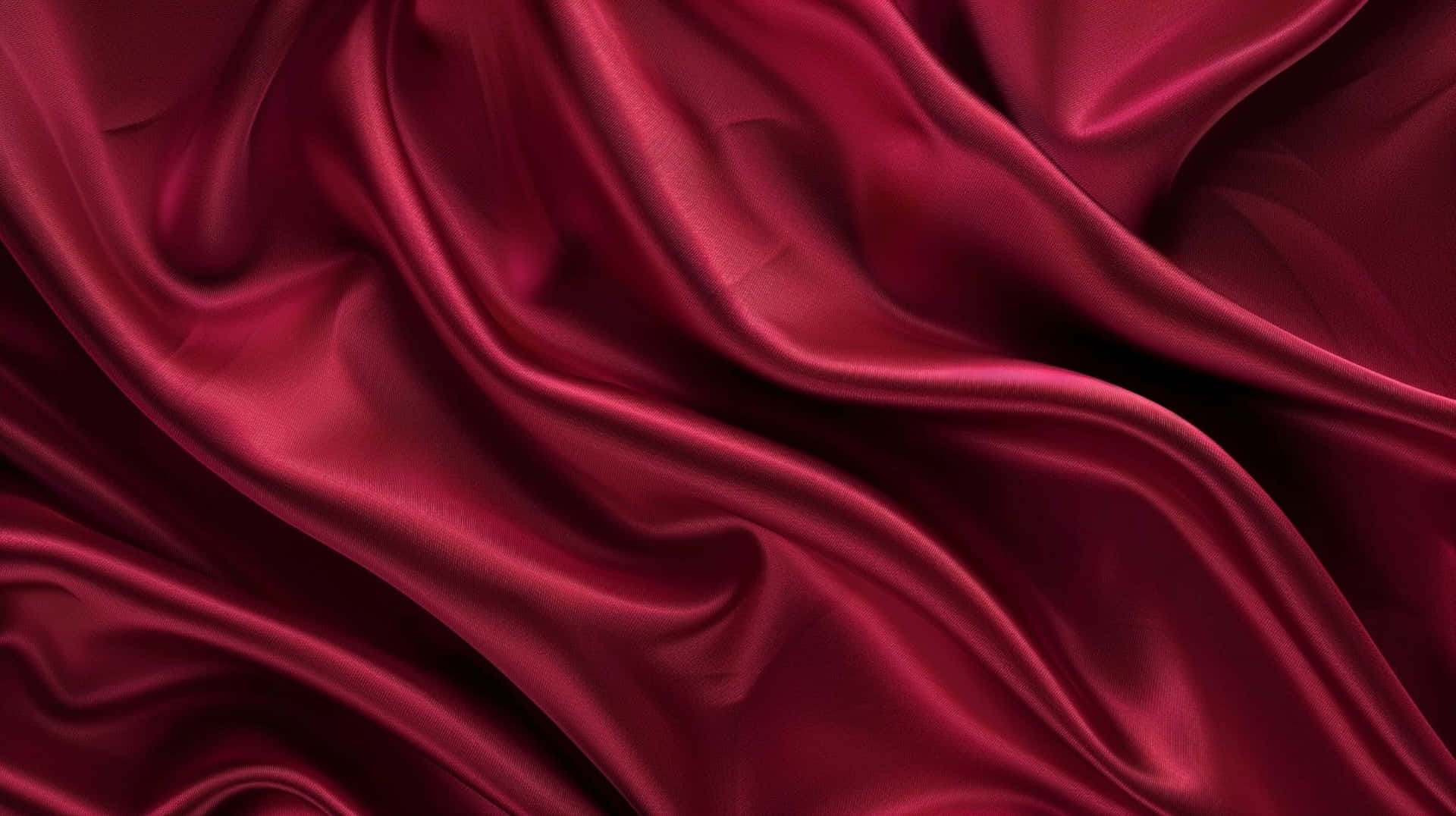 Burgundy Satin Fabric Waves