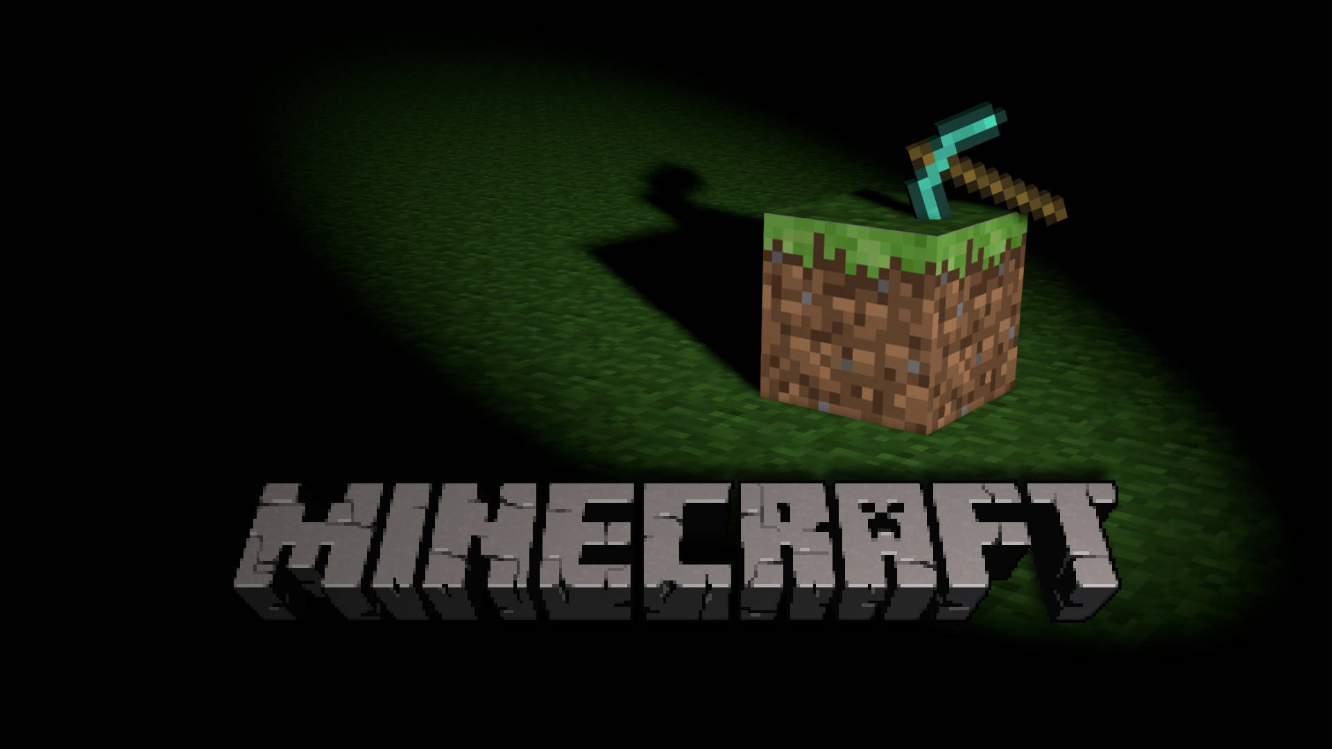 Buried Blue Axe Cool Minecraft Background
