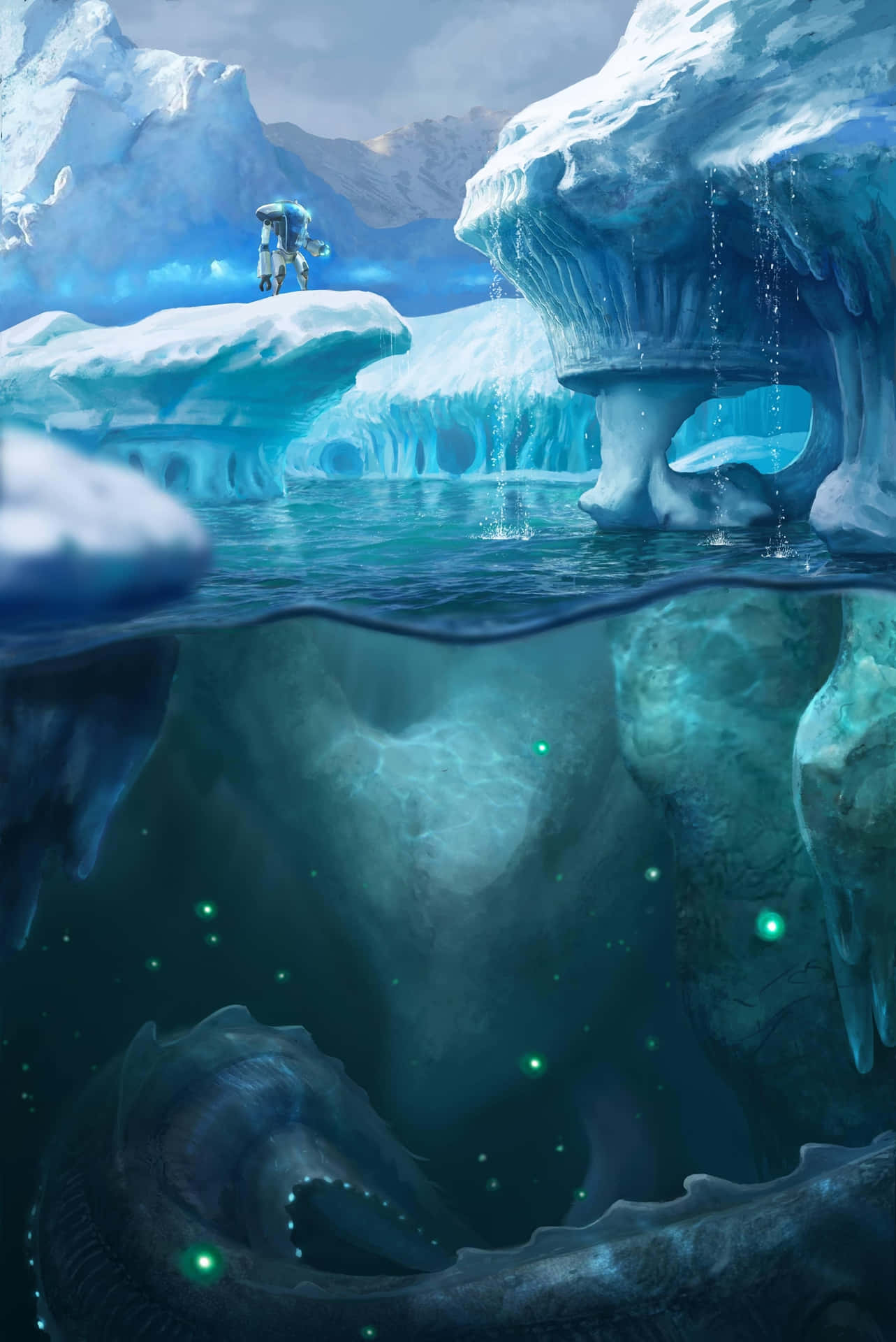Buried Treasure: Subnautica 4k Background