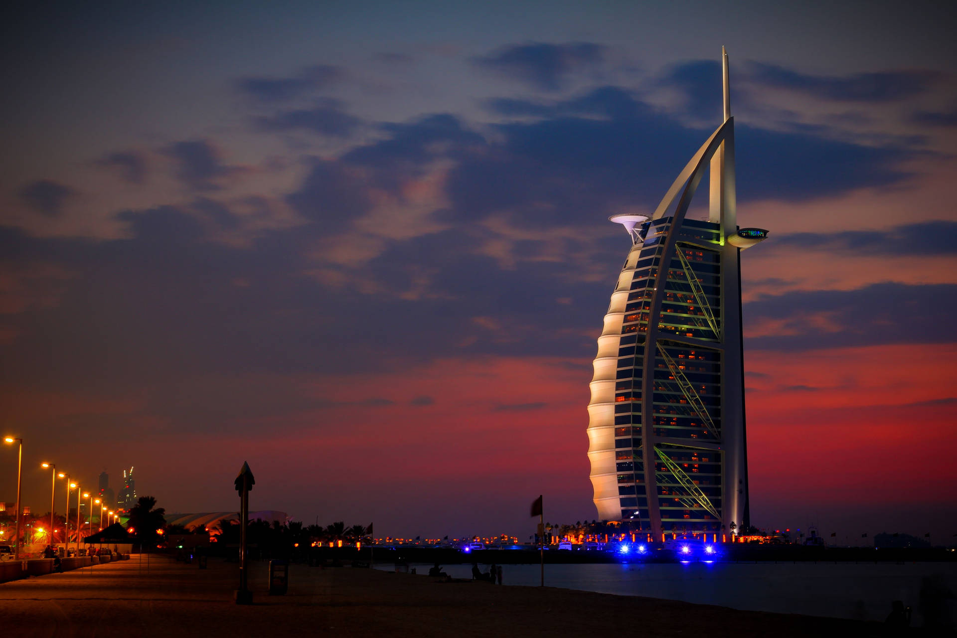 Burj Al Arab Night Sky