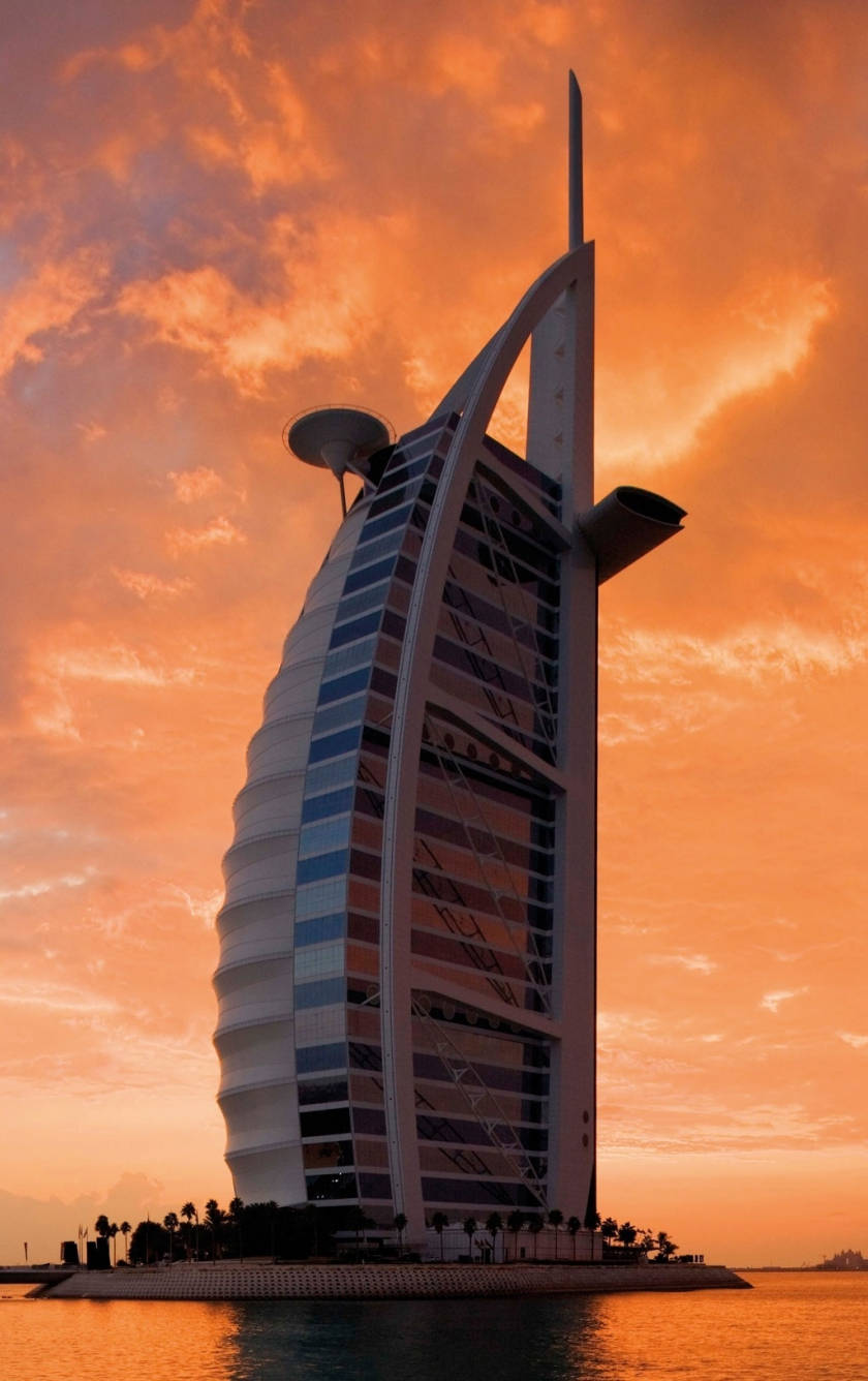 Burj Al Arab Sunset Sky Iphone