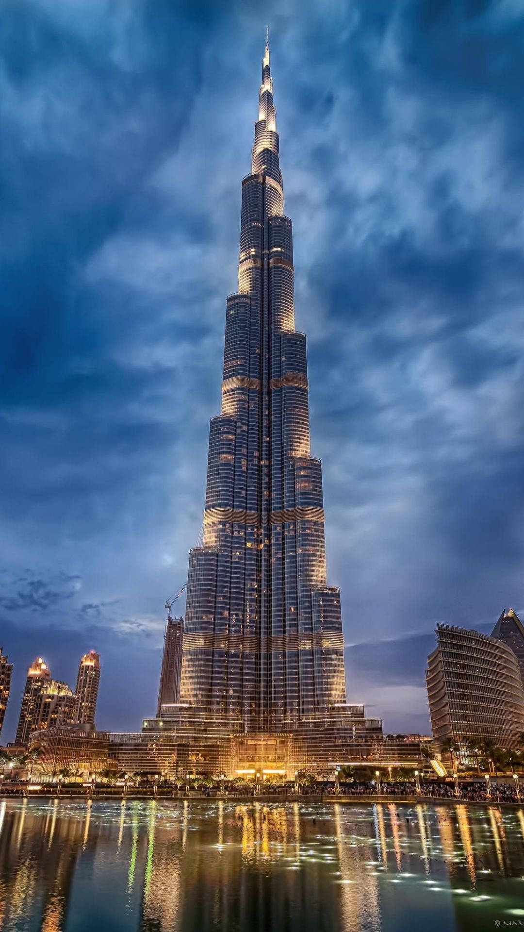 Burj Khalifa In Dubai City Background