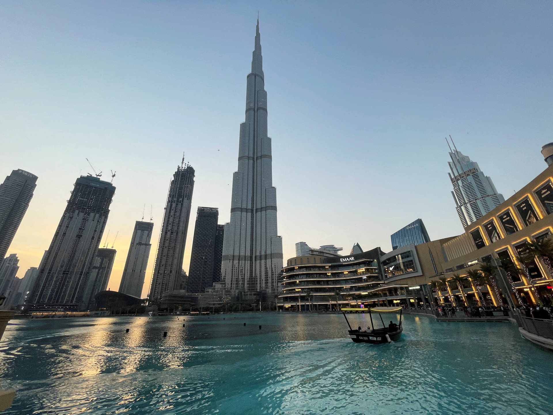 Burj Khalifa In The Uae Background