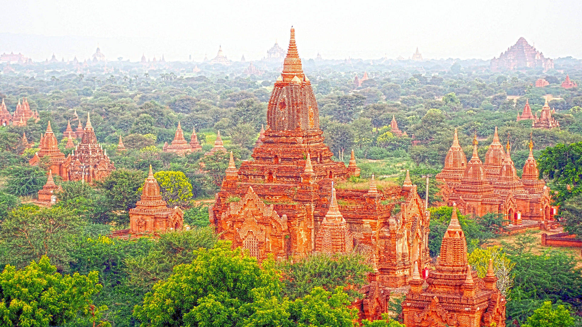 Burma Bagan Pagoda Background