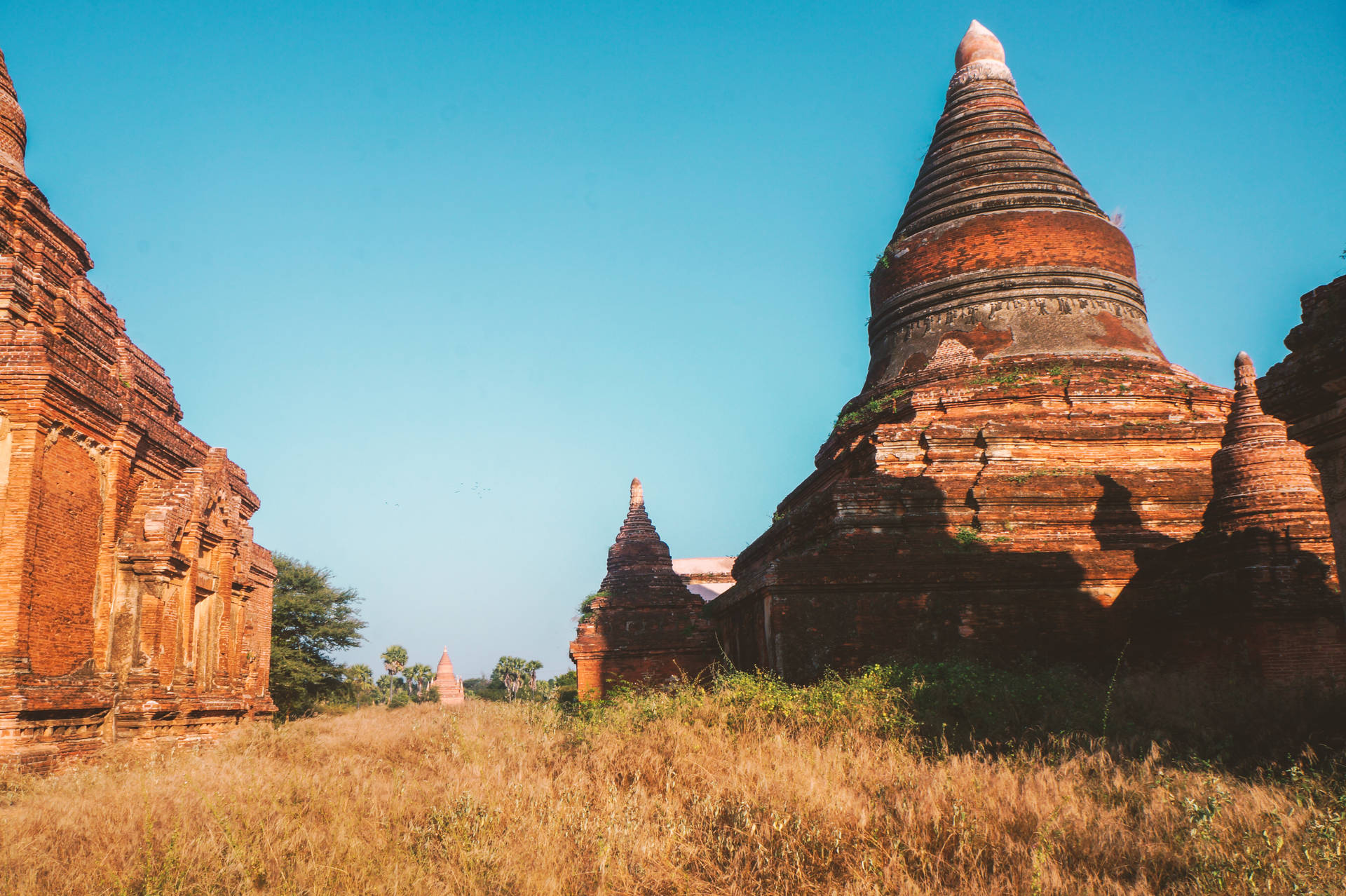 Burma Mingalazedi Pagoda Background