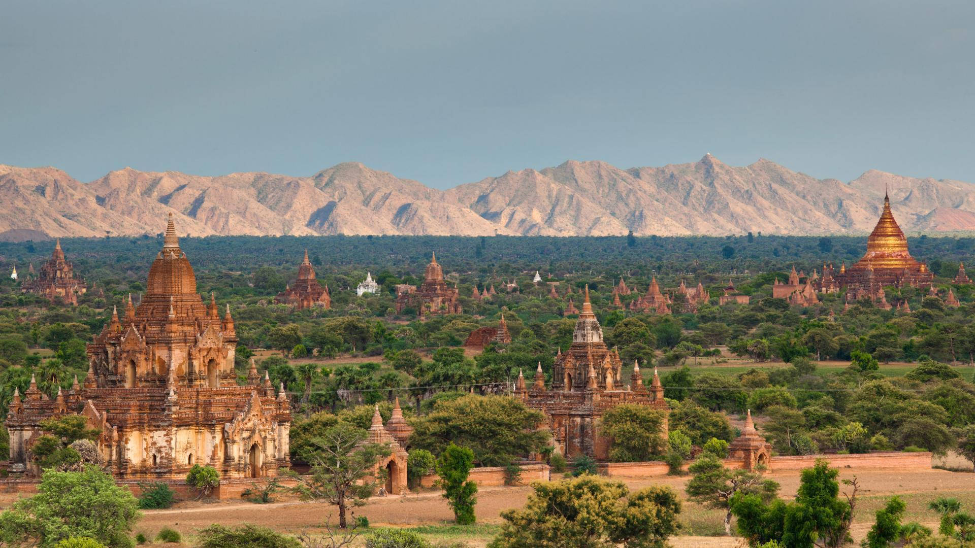 Burma Mountain Range Background