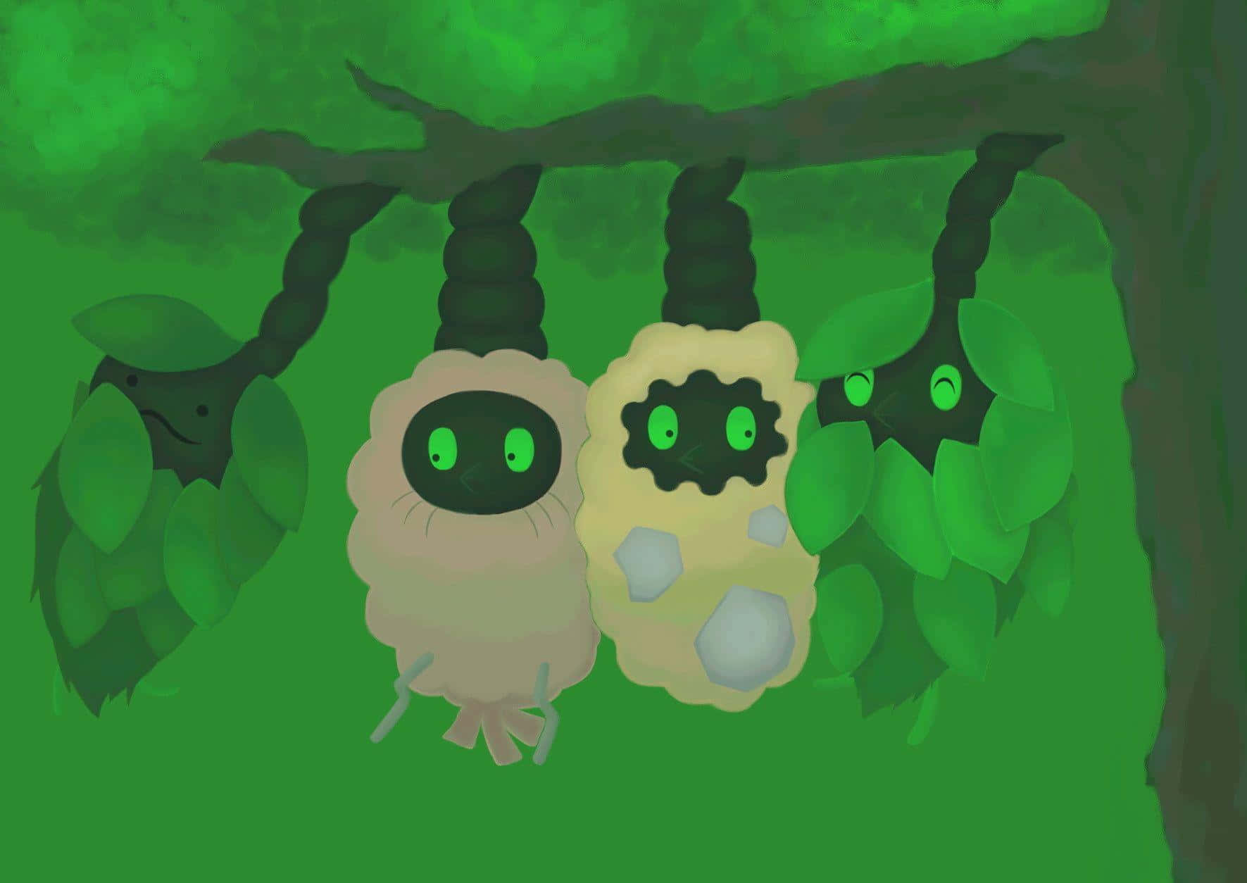 Burmy Digital Painting Background