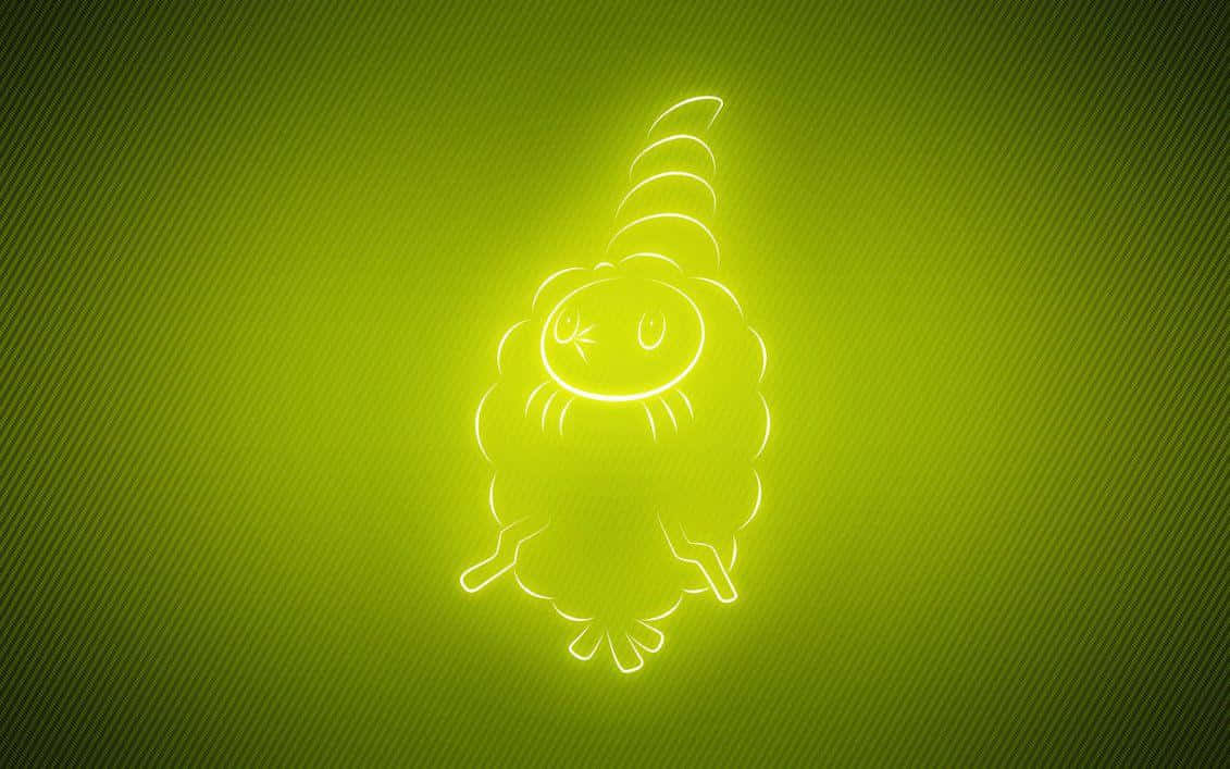 Burmy Green Glow Background
