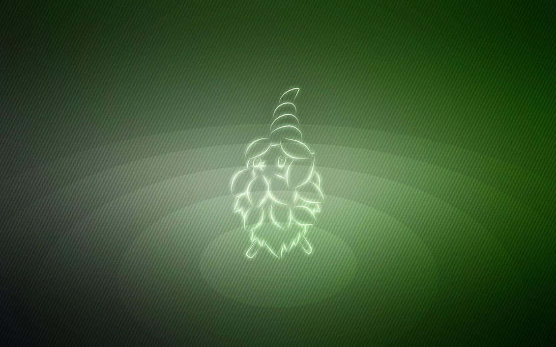 Burmy Green Gradient Background Background