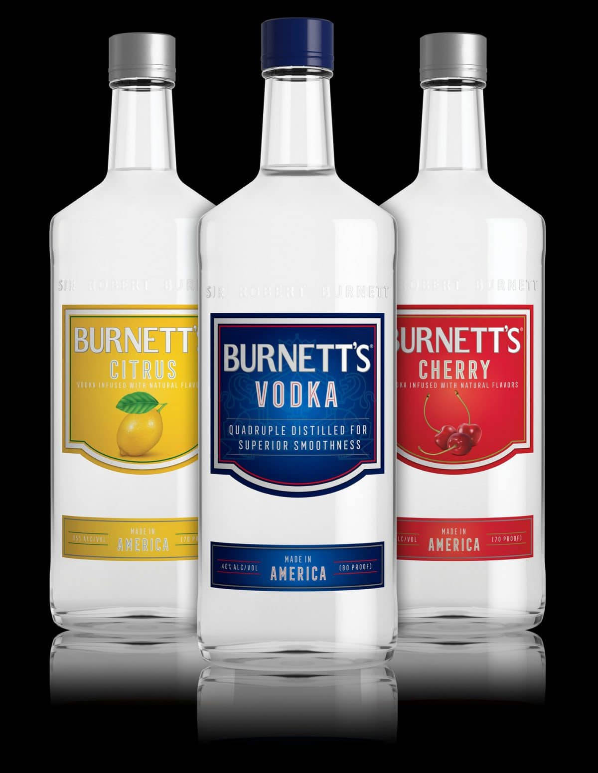 Burnett's Vodka Classic - Cherry And Citrus Flavors