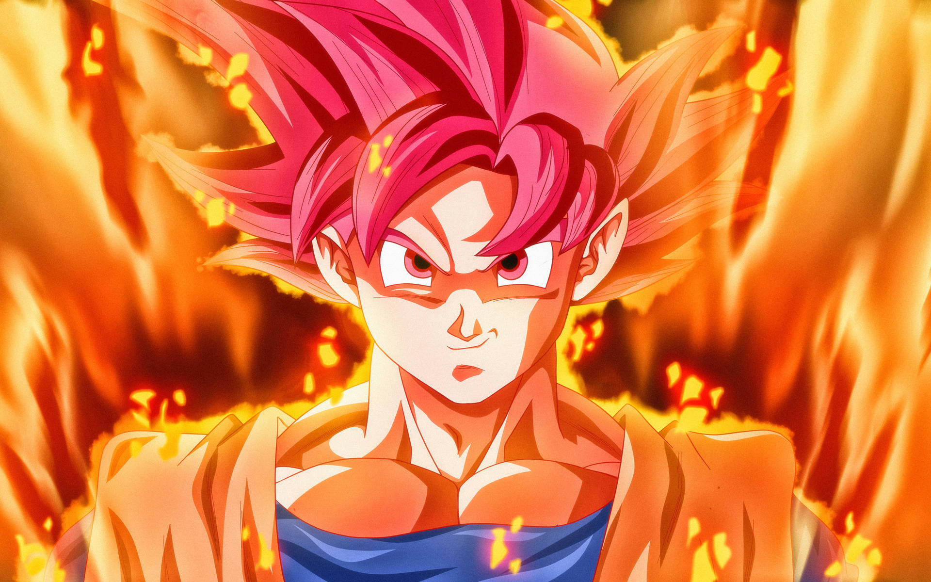 Burning Black Rose Goku 4k Background