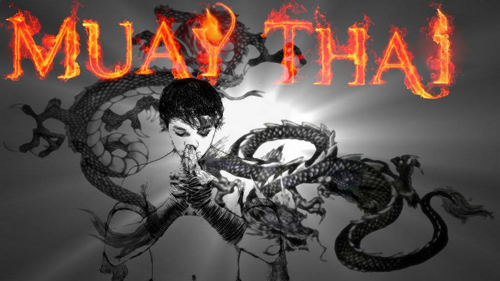 Burning Muay Thai Dragon