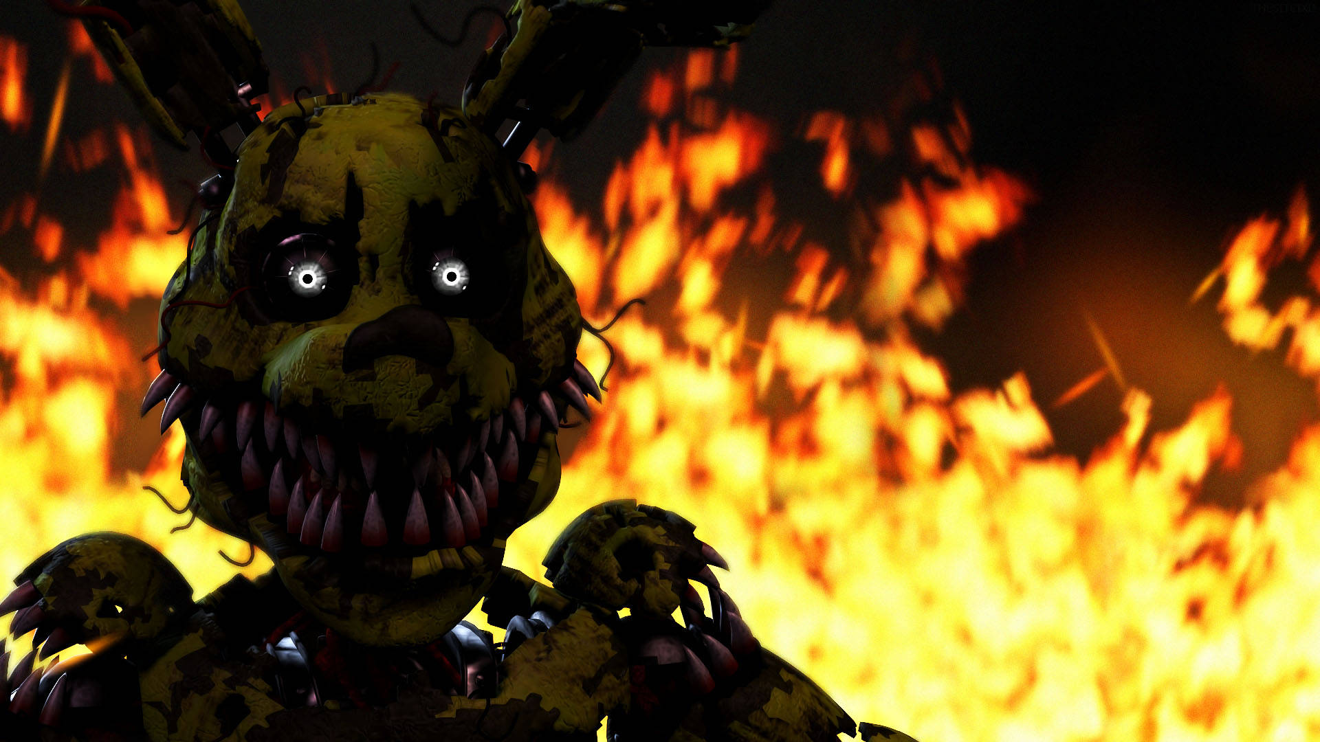 Burning Nightmare Freddy Background