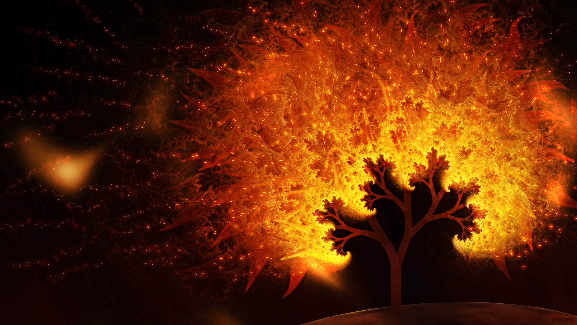 Burning Tree Of Life